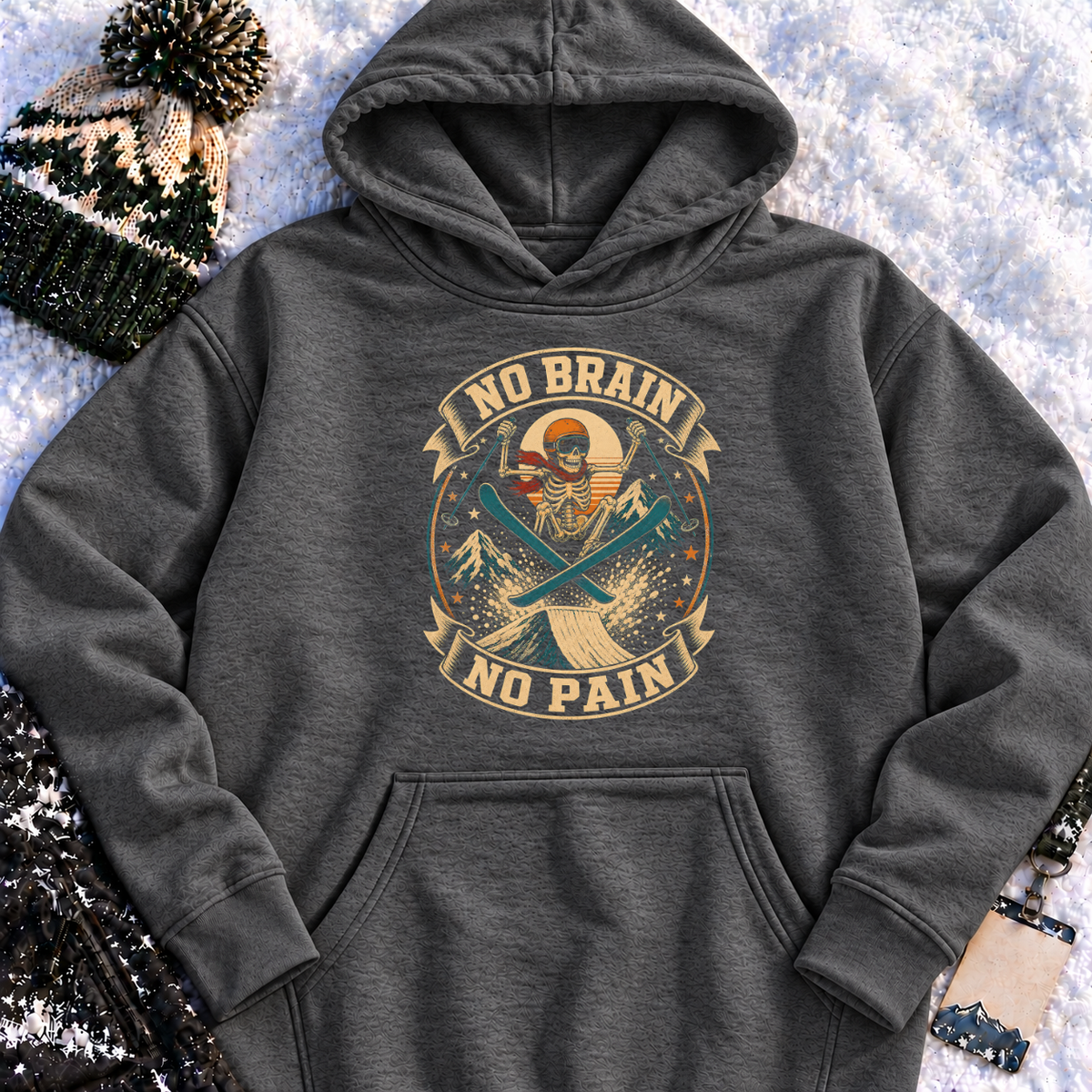 No Brain No Pain – Hoodie