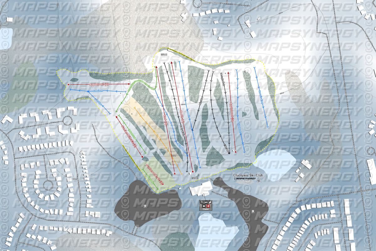 Chicopee Ski Club trail map