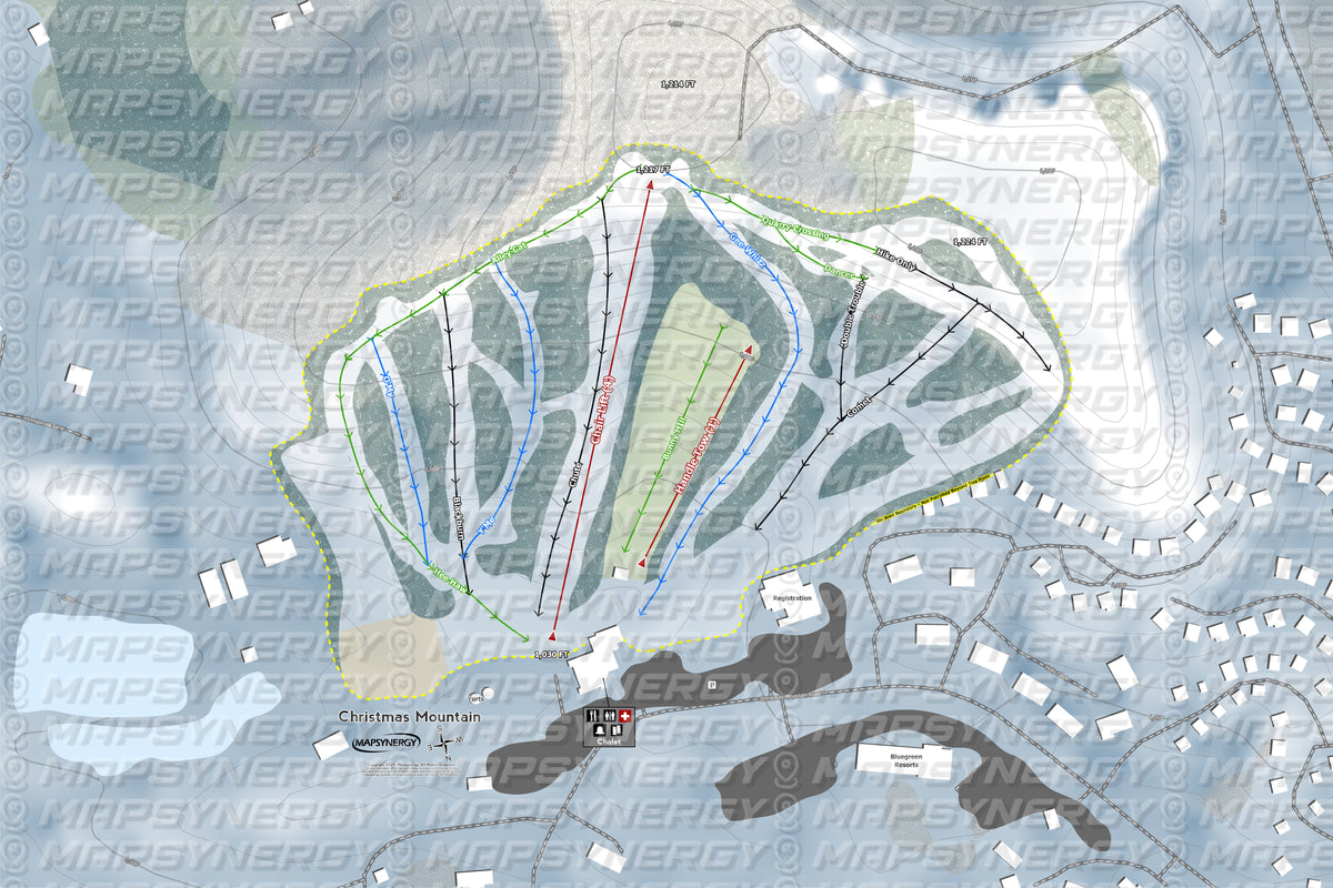 Christmas Mountain Village trail map