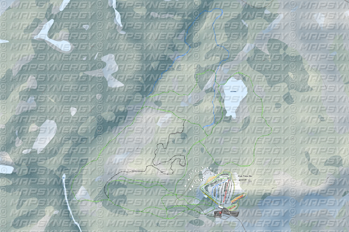 Club Tobo-Ski trail map