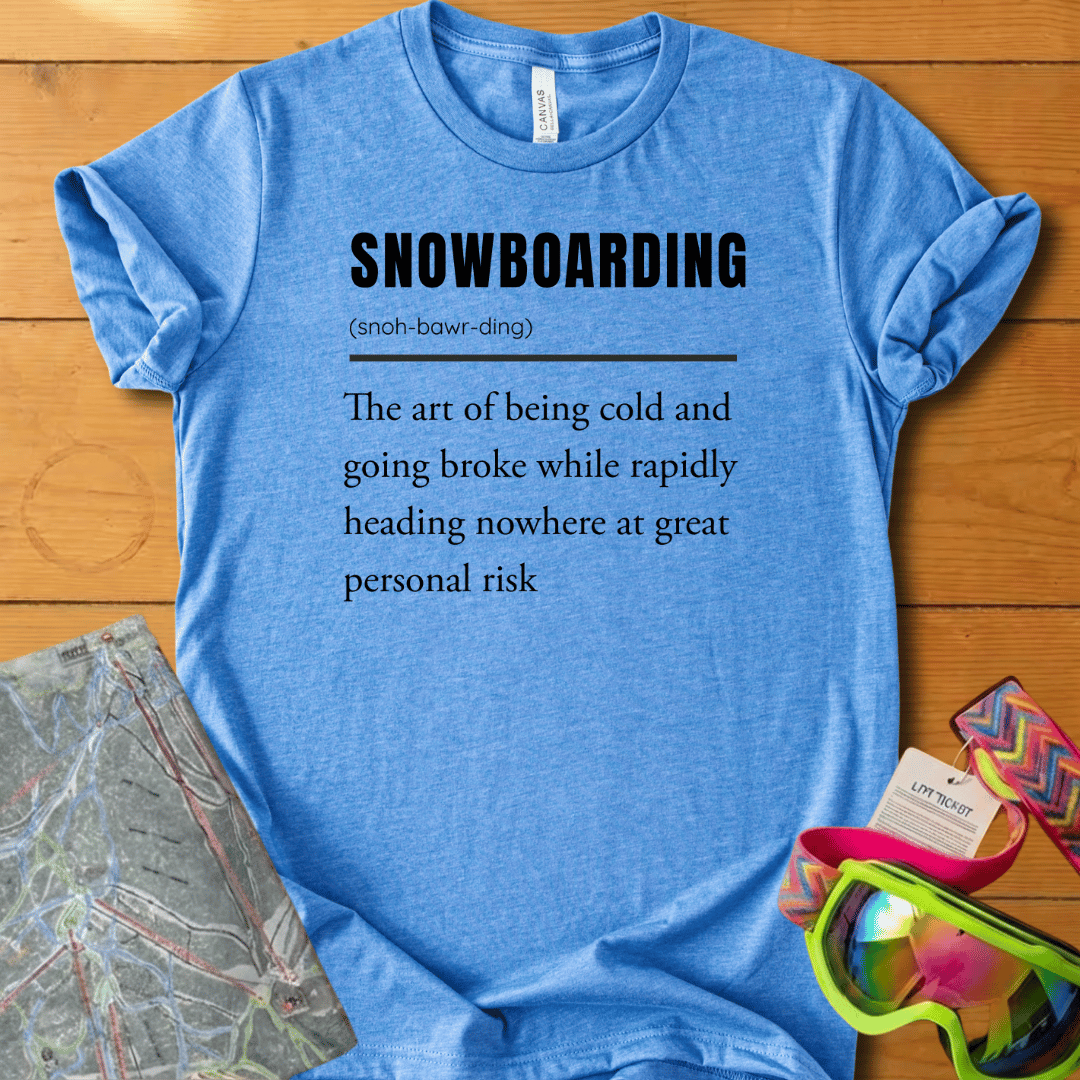 Snowboarding Definition T-Shirt – Tee for Snowboarders