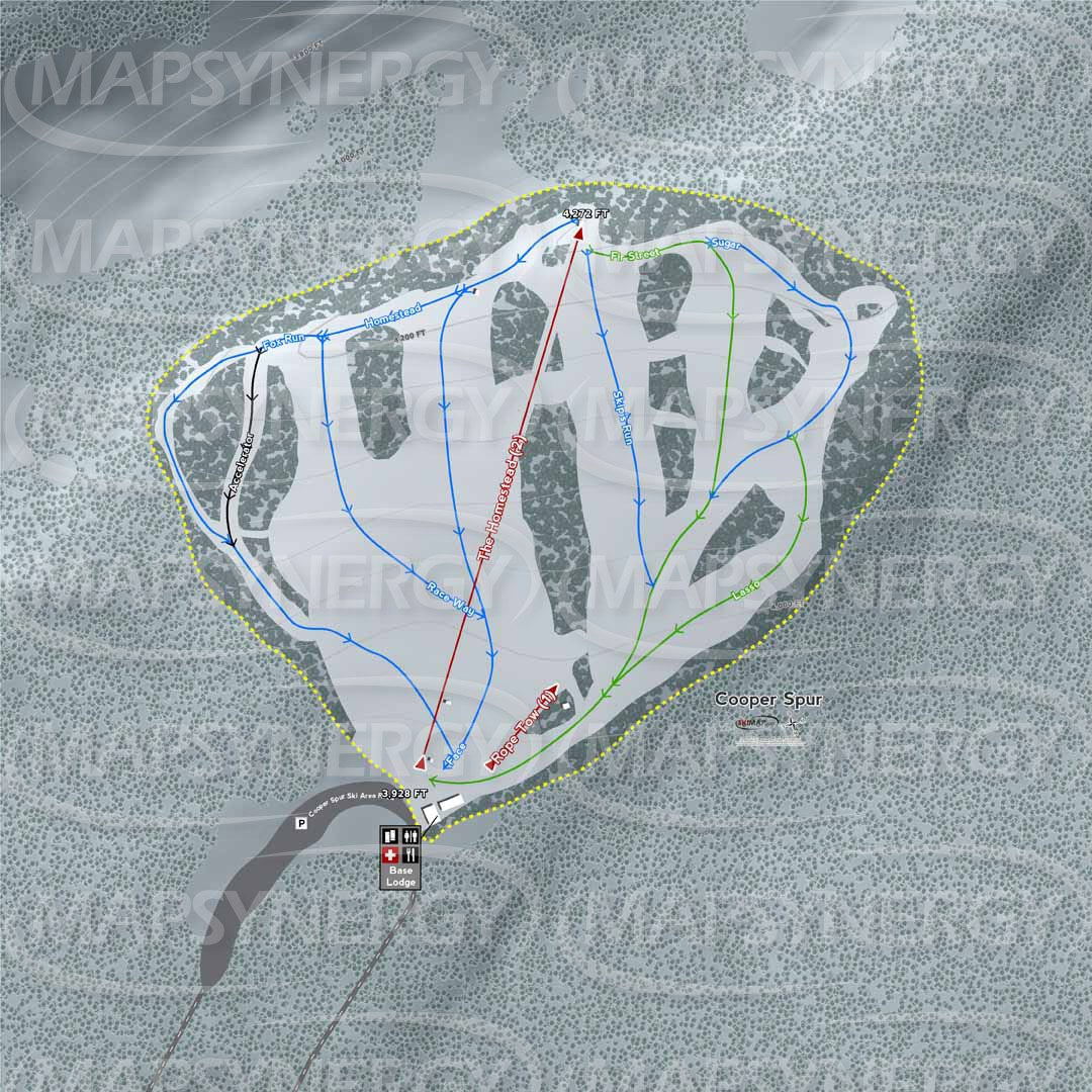 Cooper Spur trail map