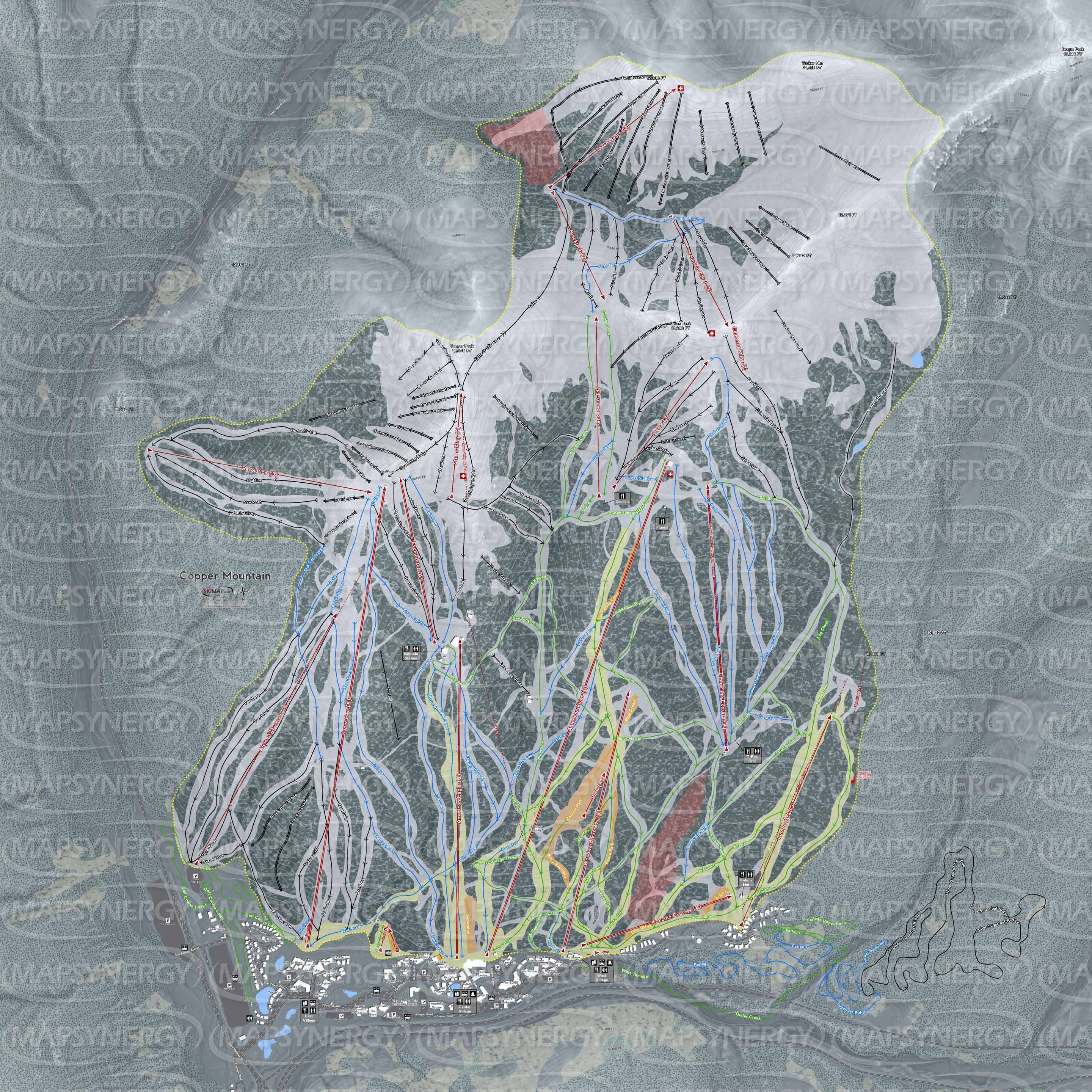 Copper Mountain trail map