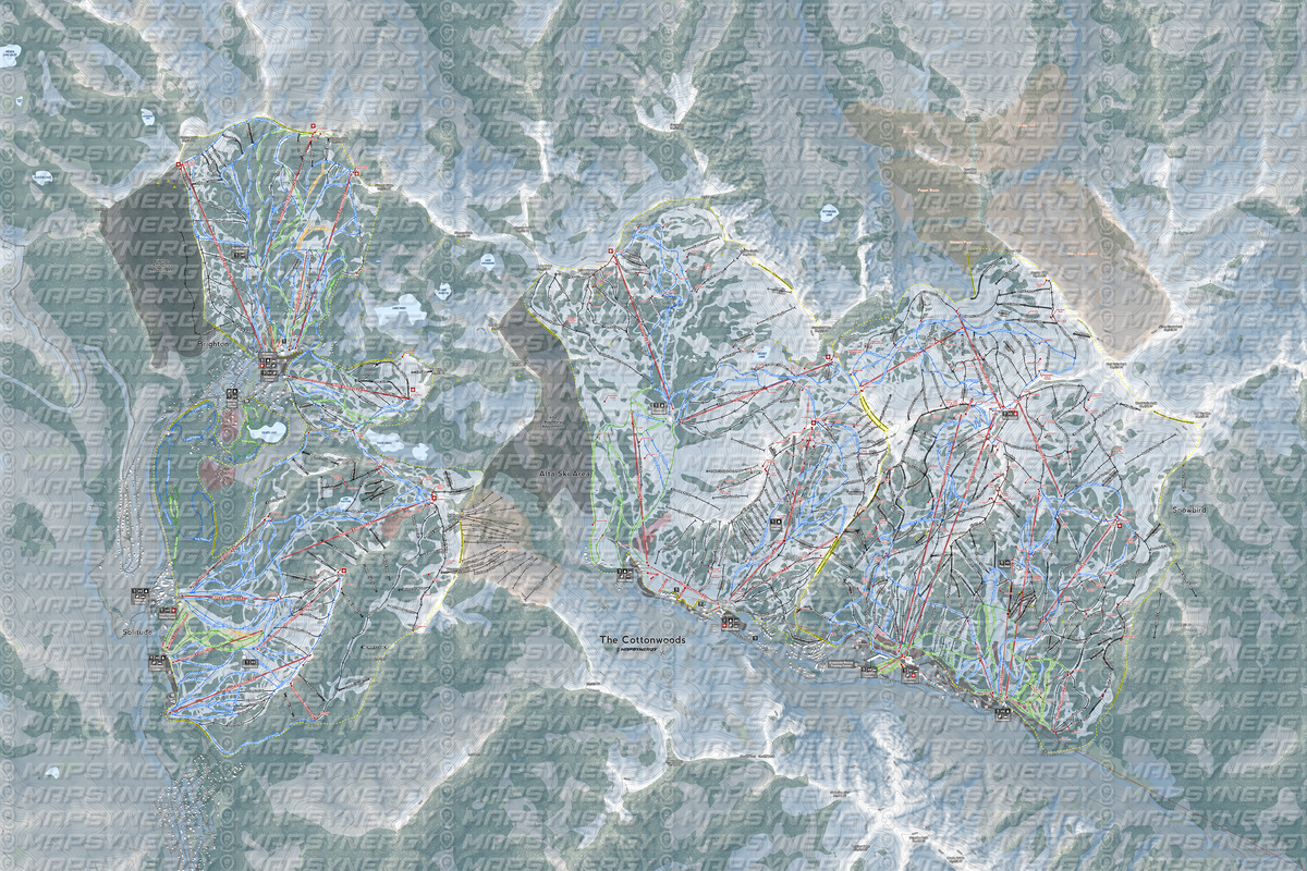 Cottonwoods trail map