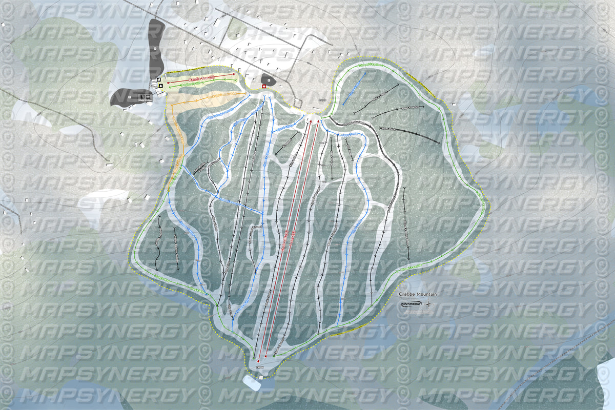 Crabbe Mountain trail map