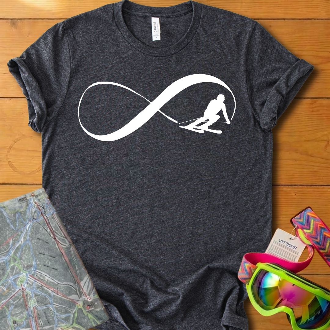 Infinite Skiing Adventure T-Shirt – Endless Ride