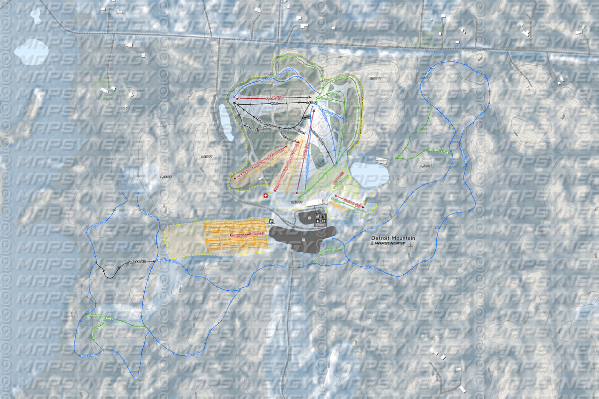 Detroit Mountain trail map