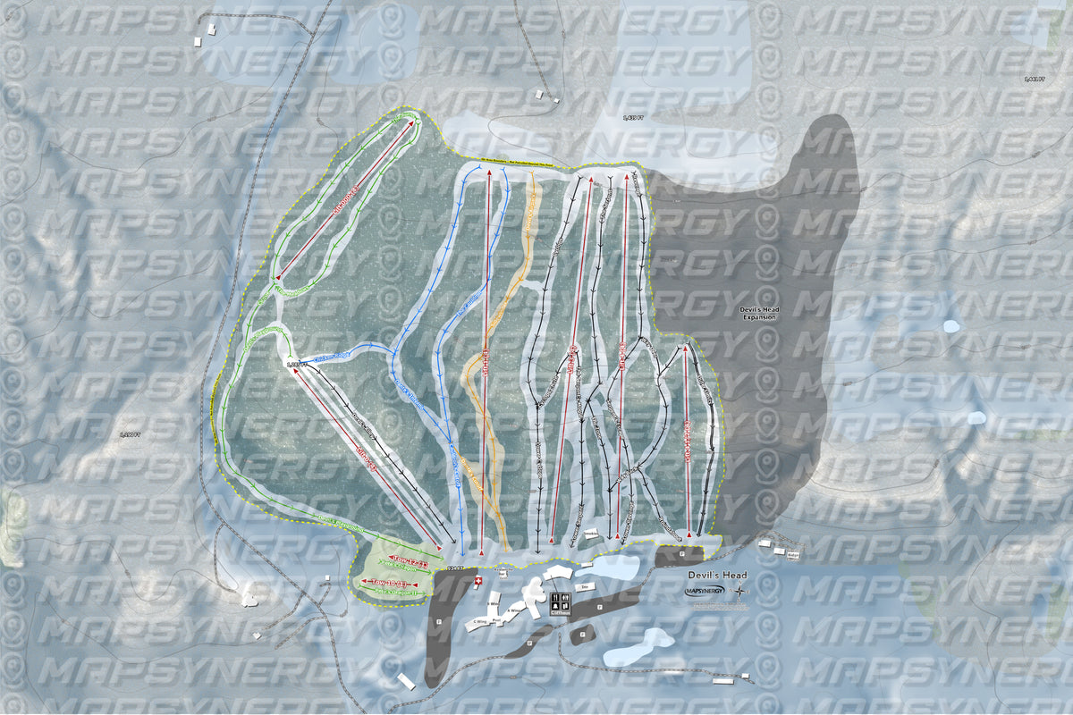 Devil's Head trail map