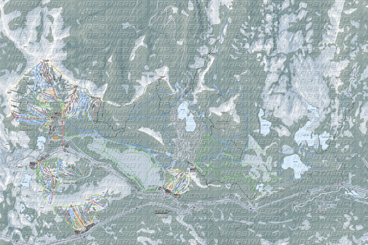 Donner Pass trail map
