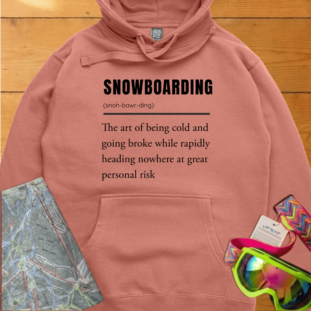 Snowboarding Definition Hoodie – for Snowboard lovers