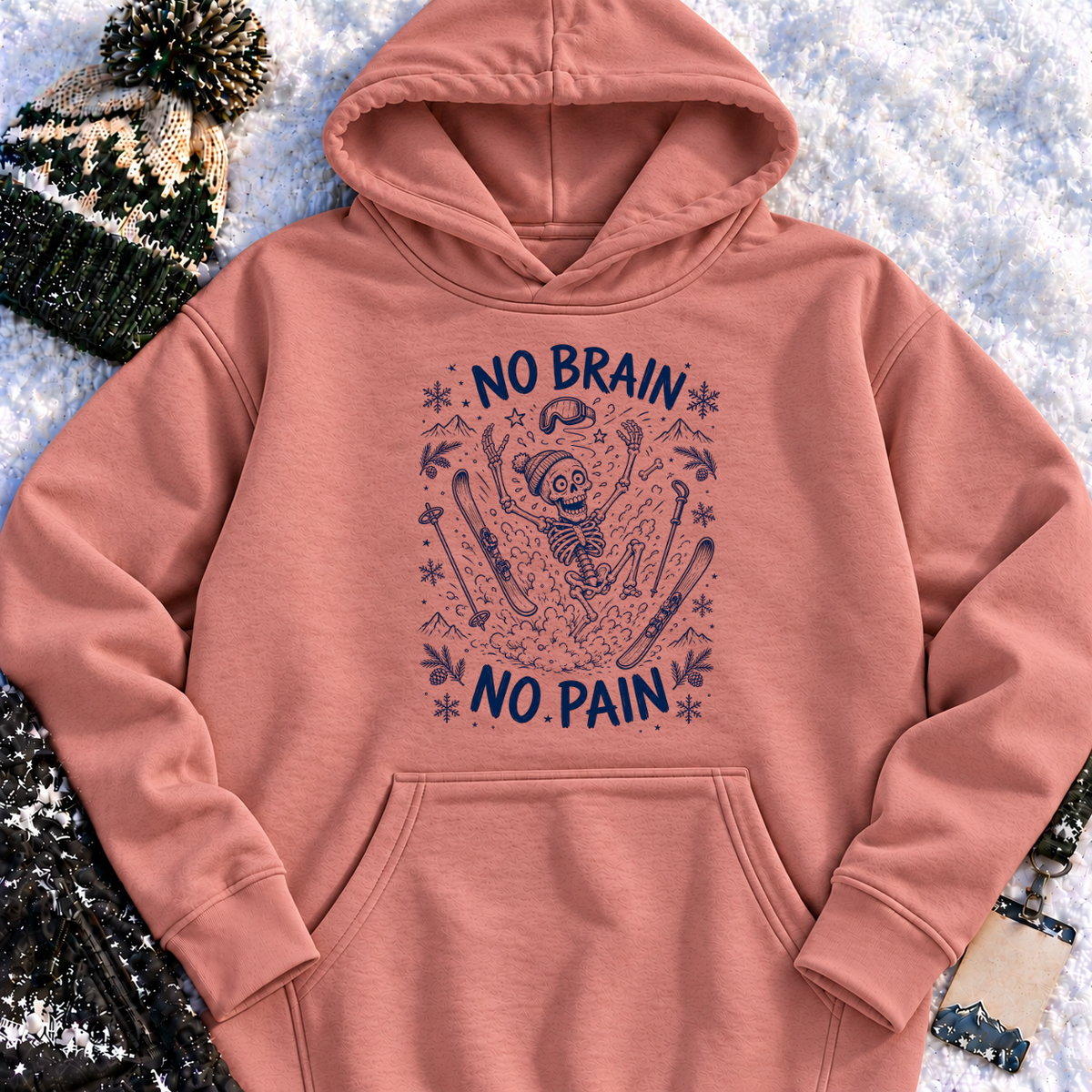 No Brain No Pain – Hoodie