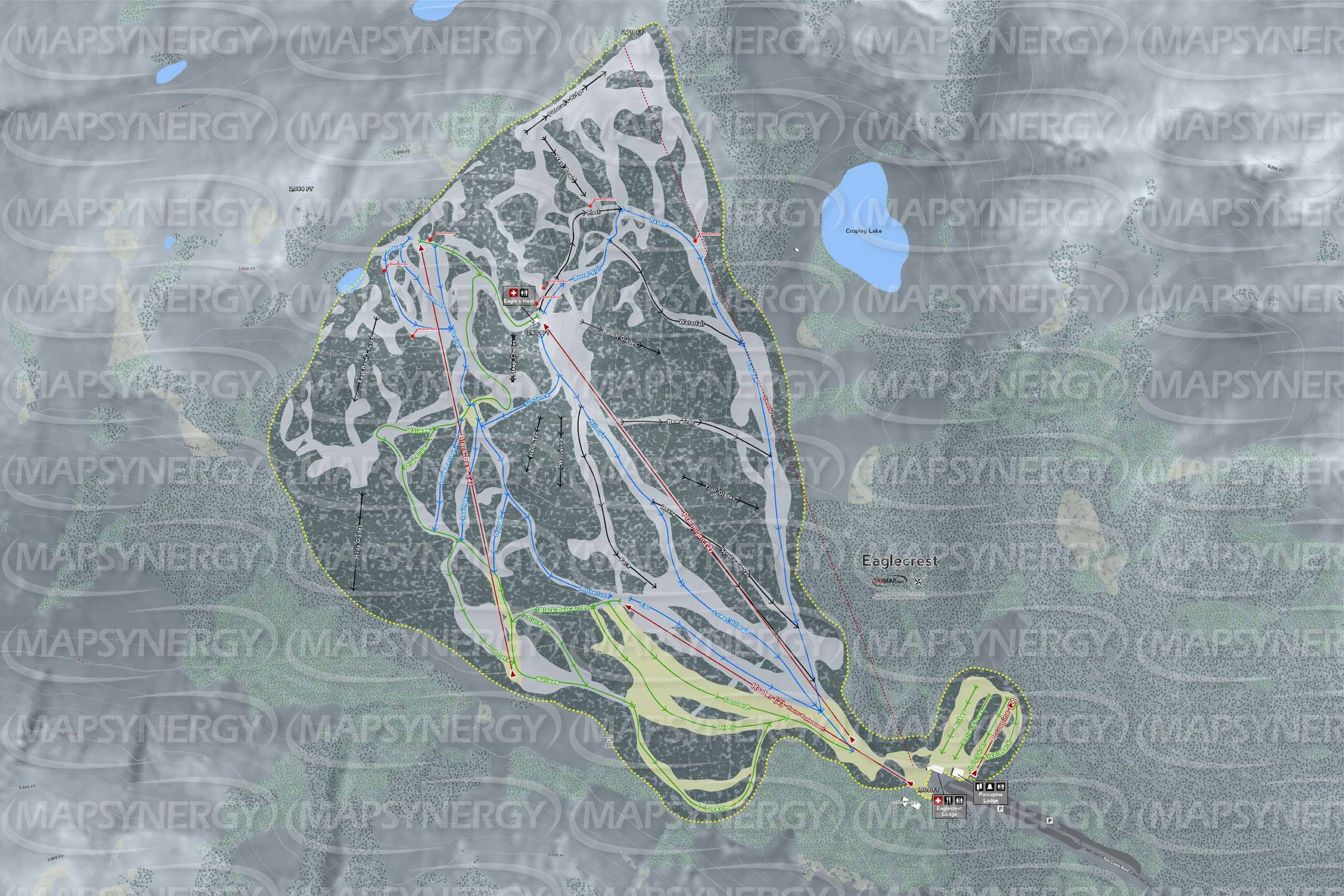 Eaglecrest trail map