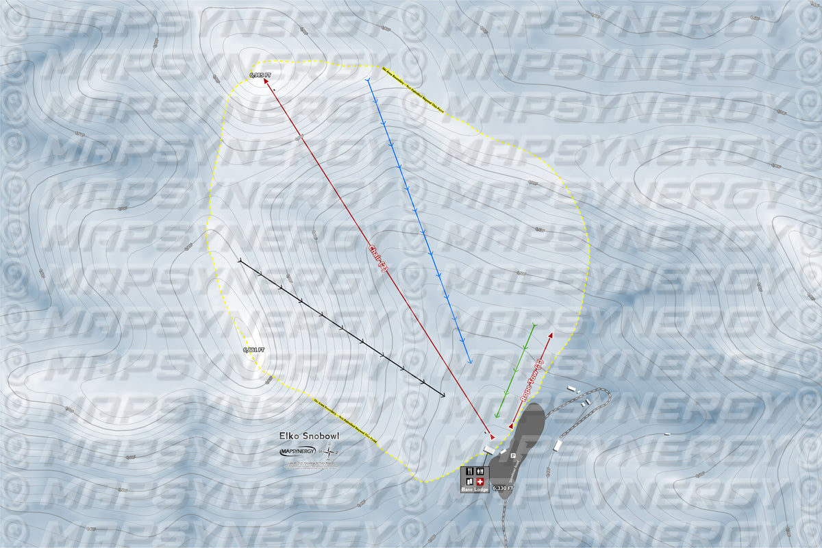 Elko Snobowl trail map