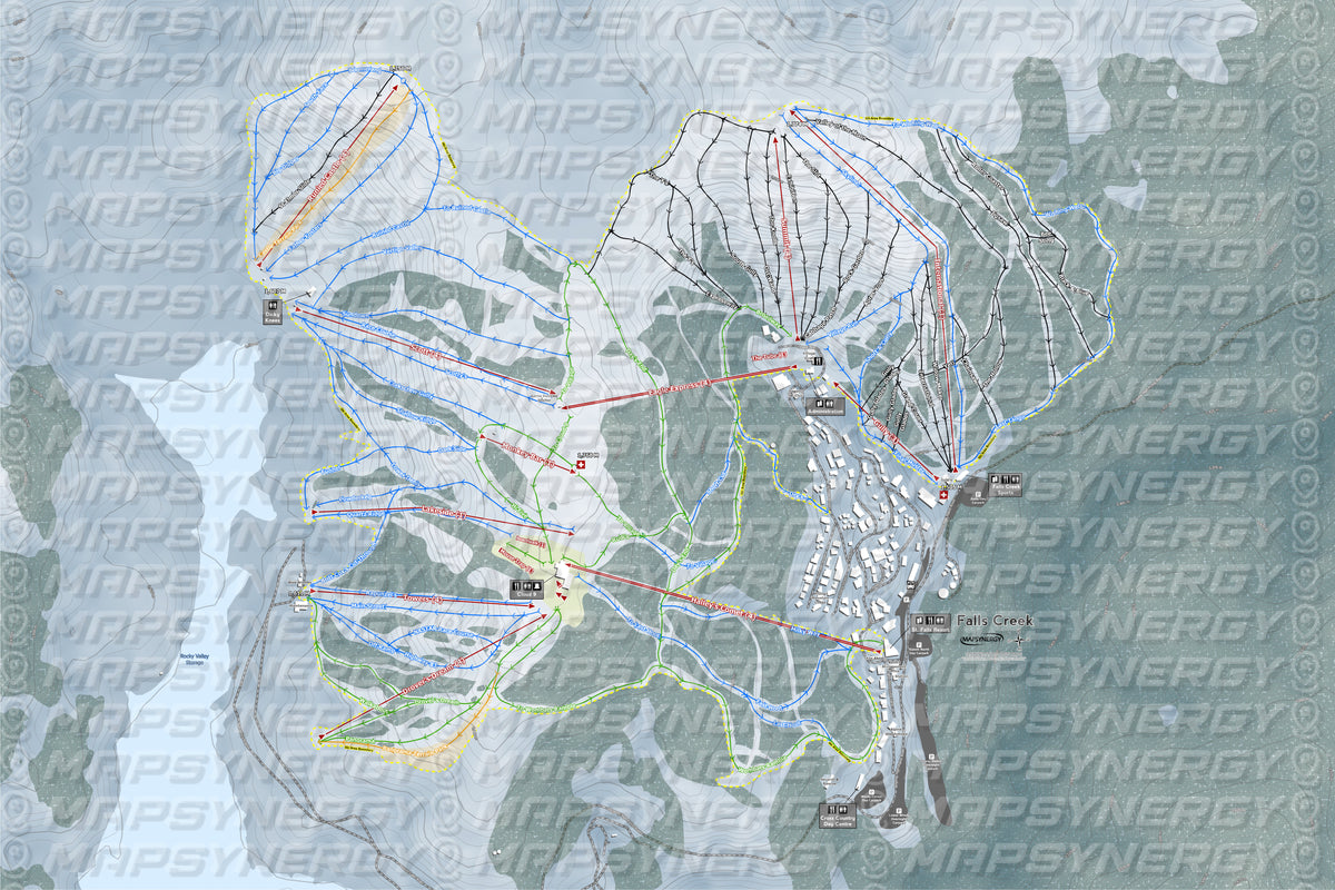 Falls Creek trail map