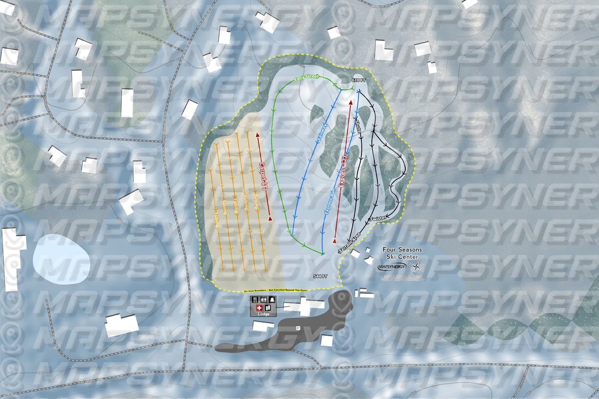 Four Seasons Ski Center trail map