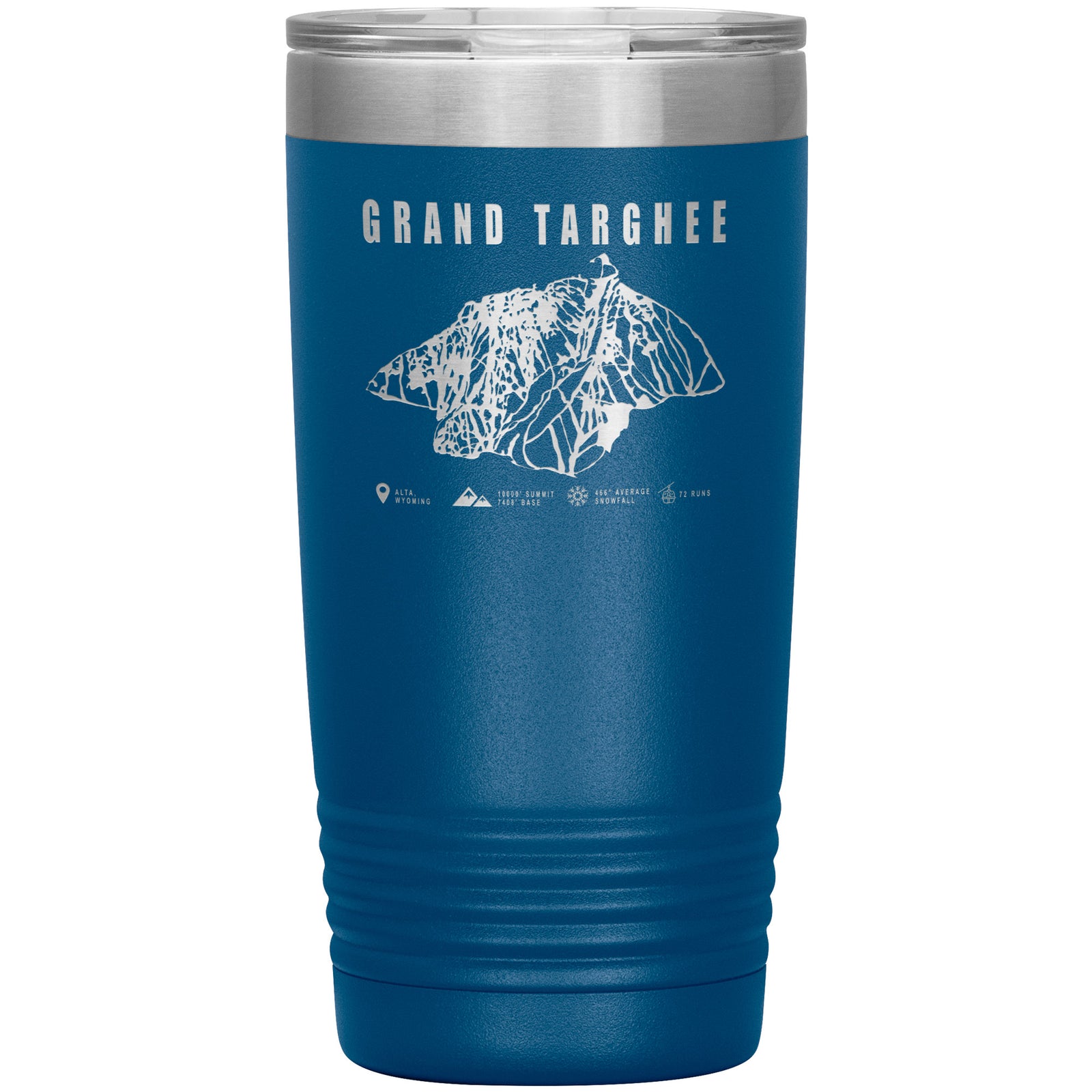 Grand Targhee Wyoming Ski Trail Map 20oz Tumbler