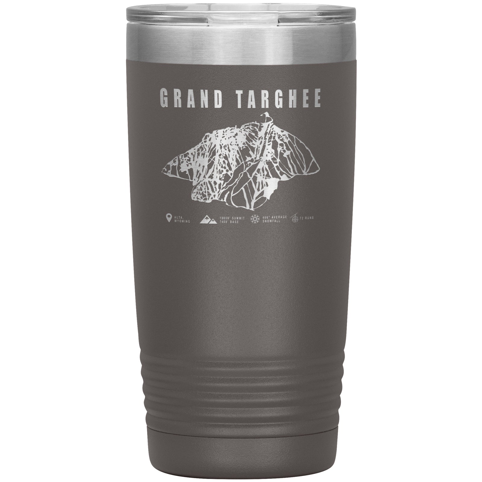 Grand Targhee Wyoming Ski Trail Map 20oz Tumbler