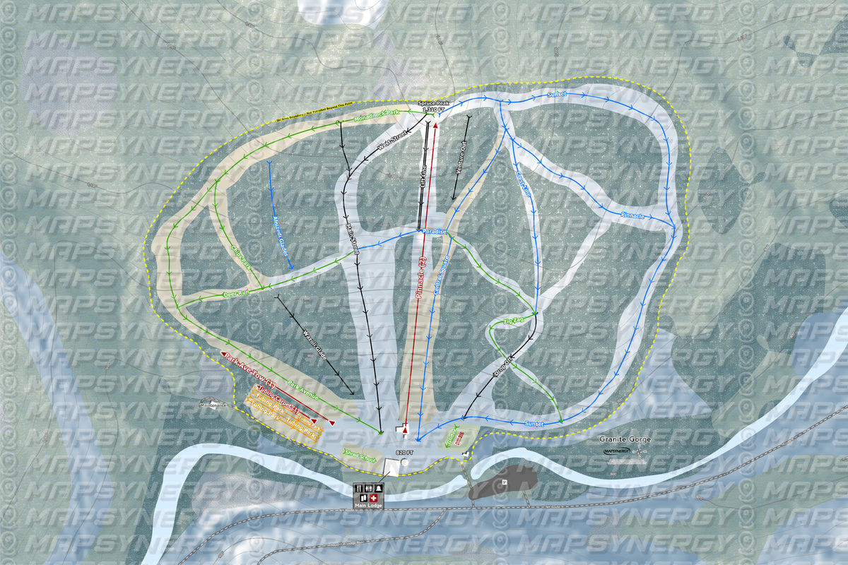 Granite Gorge trail map