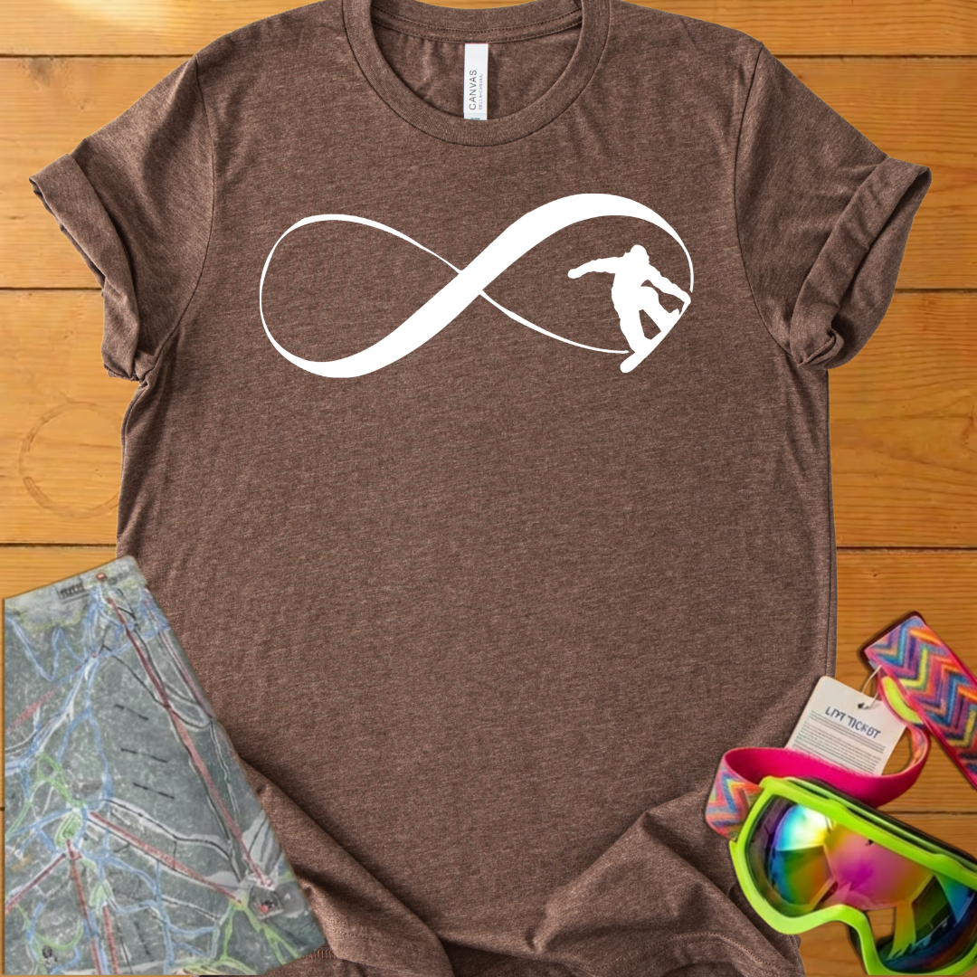 Infinite Snowboarding Adventure T-Shirt – Endless Ride