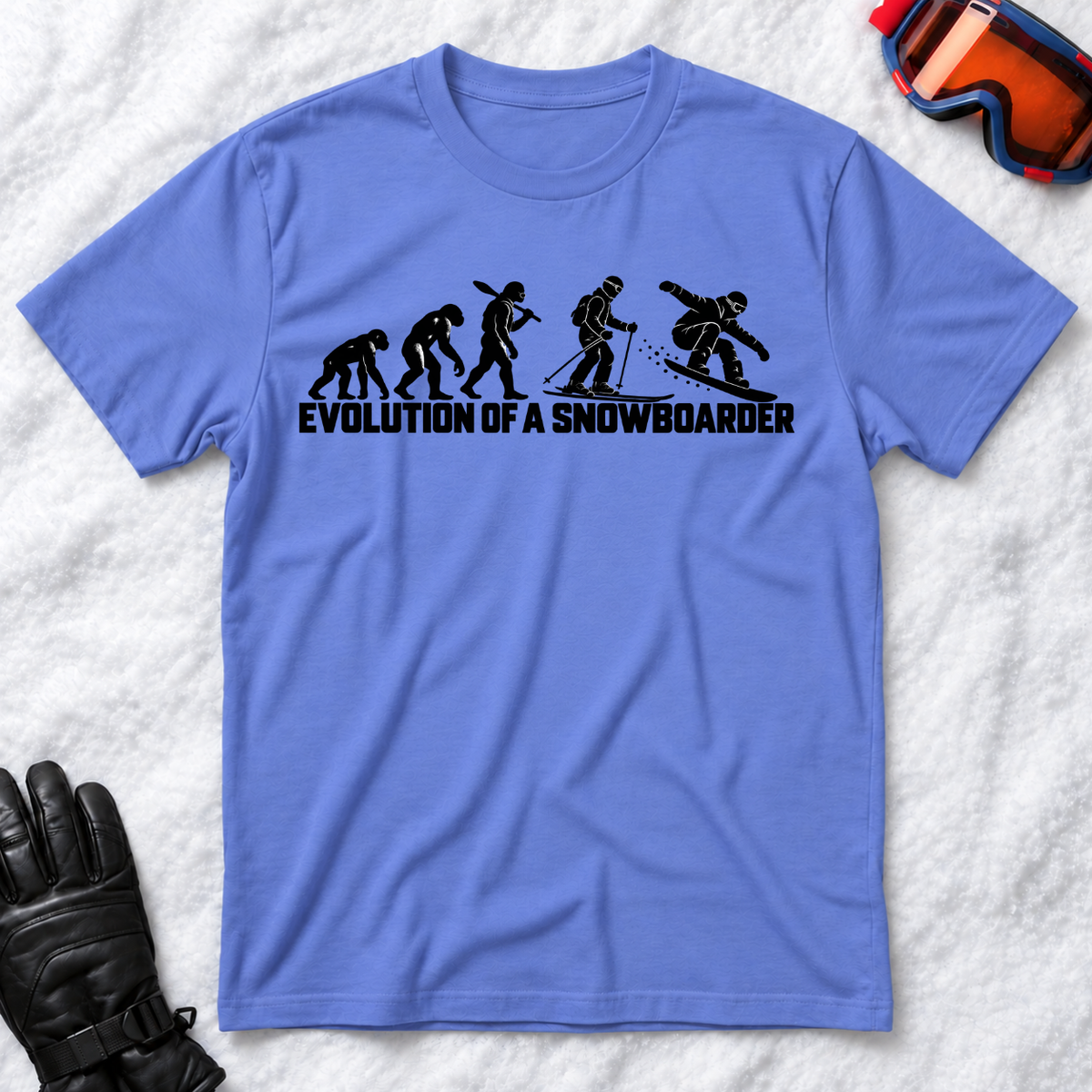 Evolution of Skiing and Snowboarding - T-Shirt