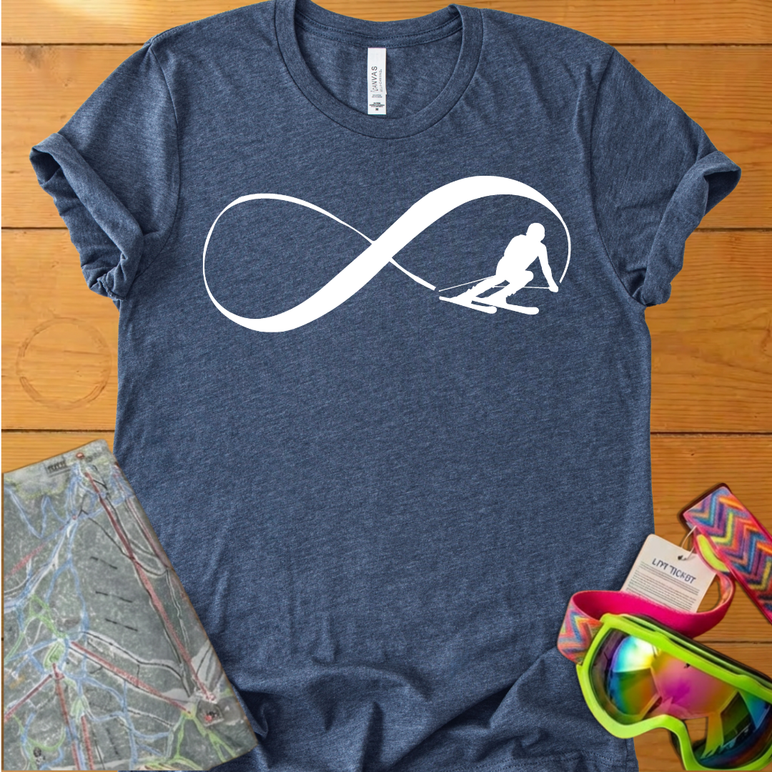 Infinite Skiing Adventure T-Shirt – Endless Ride