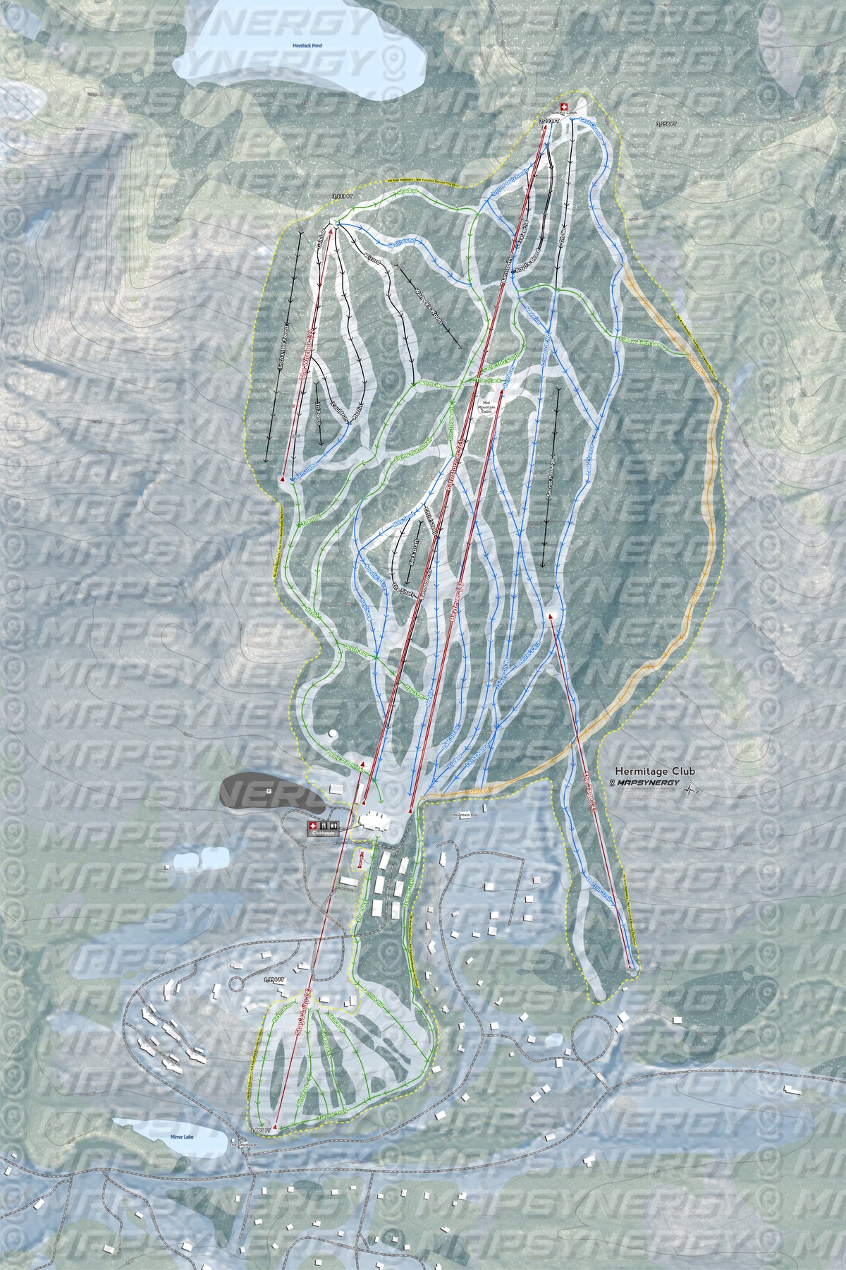 Hermitage Club trail map