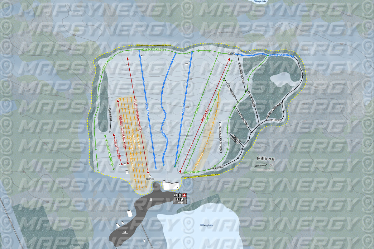 Hillberg trail map