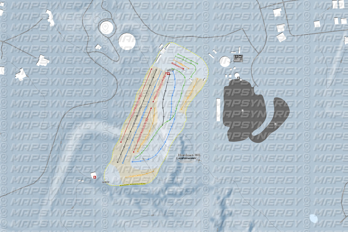 Hoedown Hill trail map