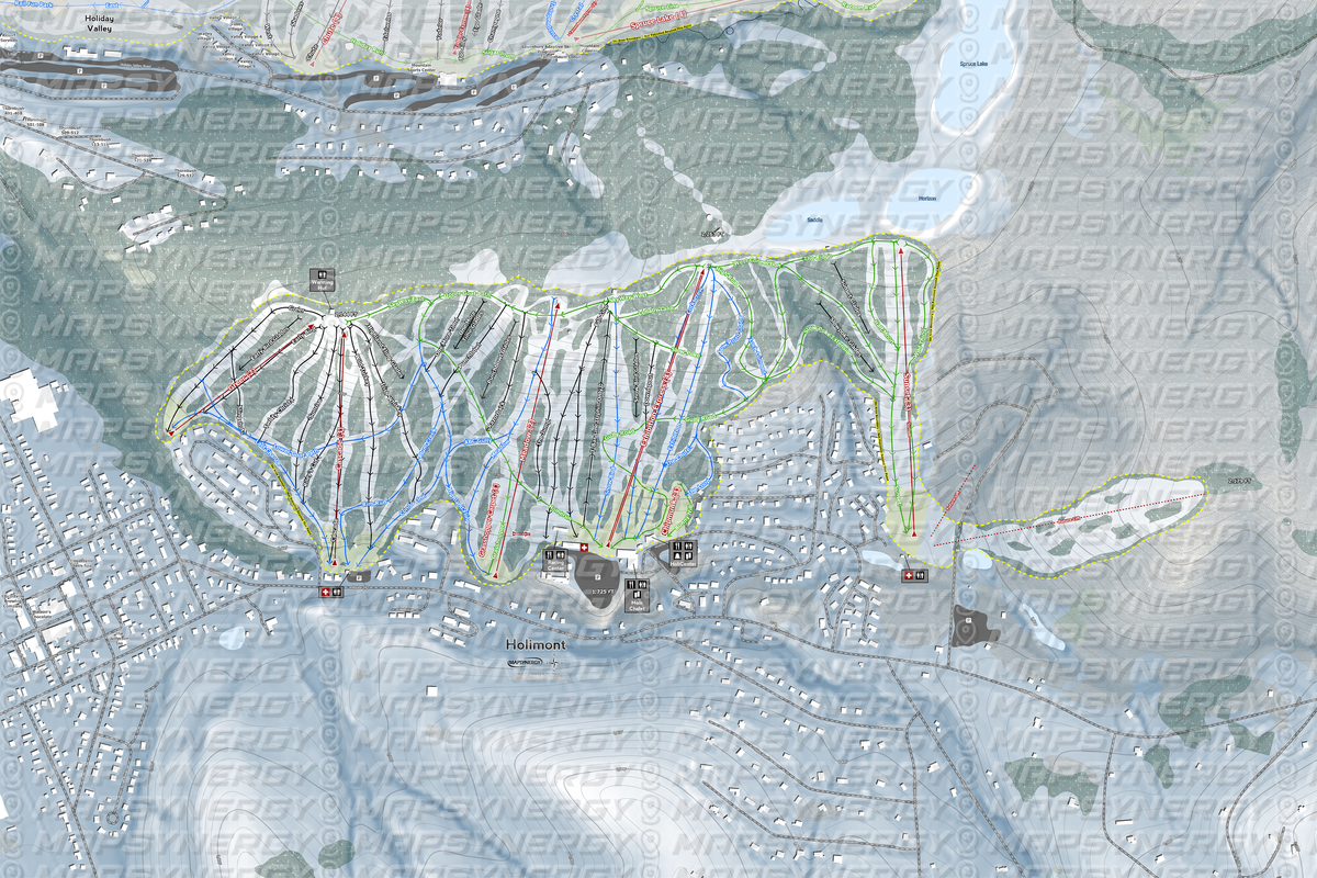 Holimont trail map