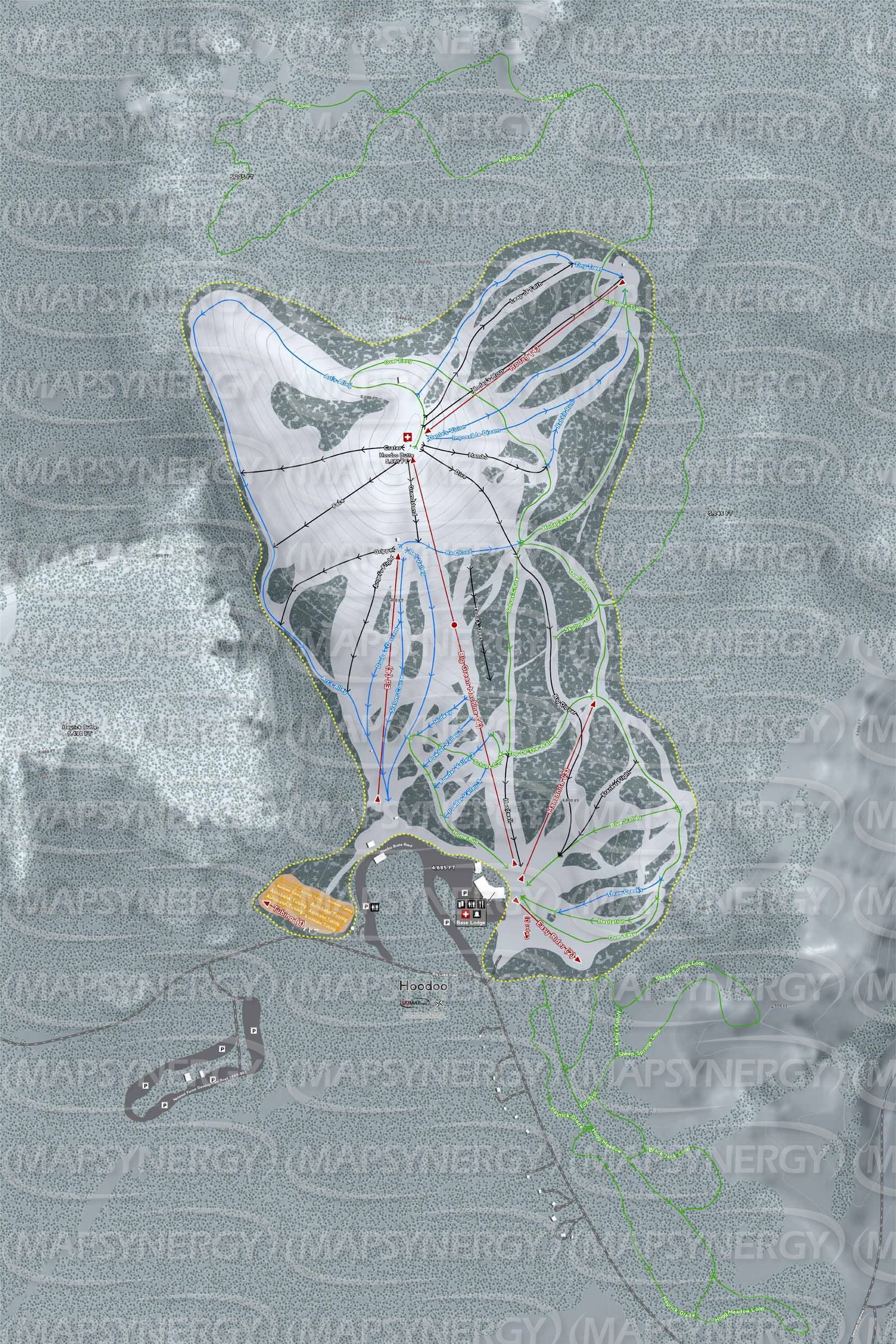Hoodoo trail map