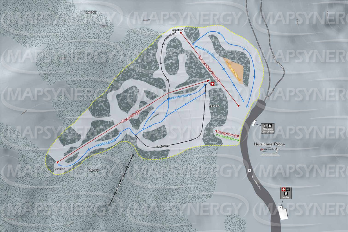 Hurricane Ridge trail map