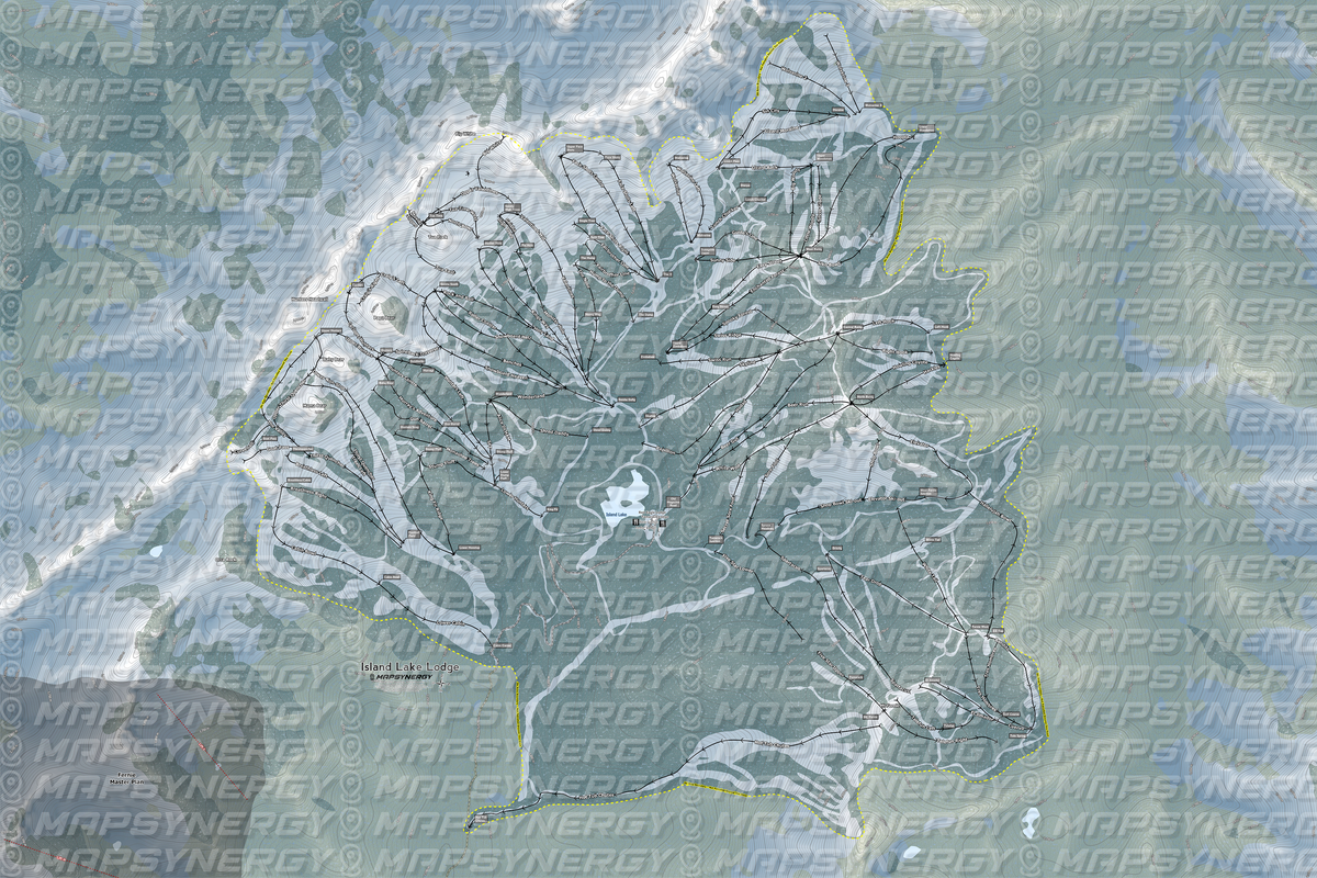 Island Lake Lodge trail map