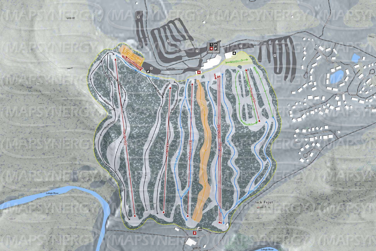 Jack Frost trail map