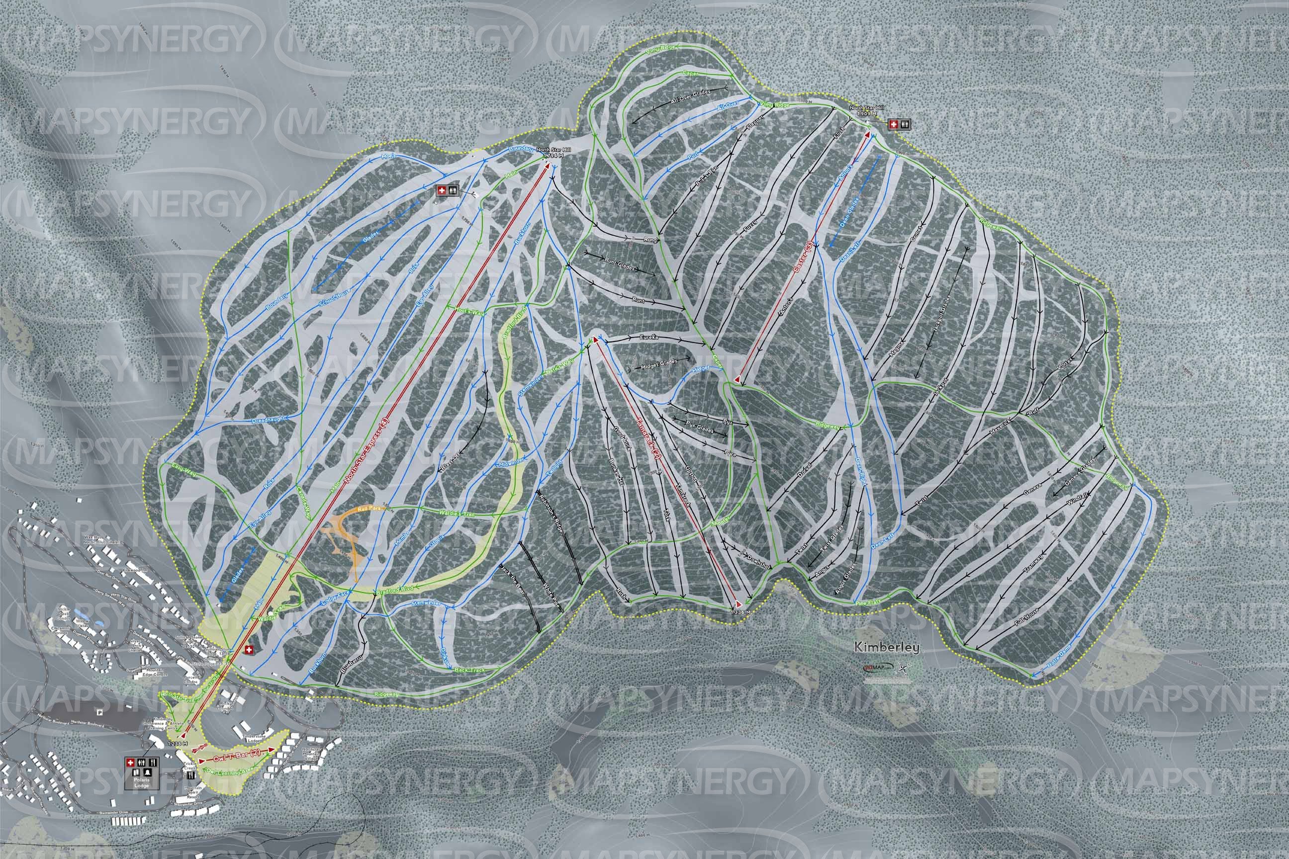 Kimberley trail map
