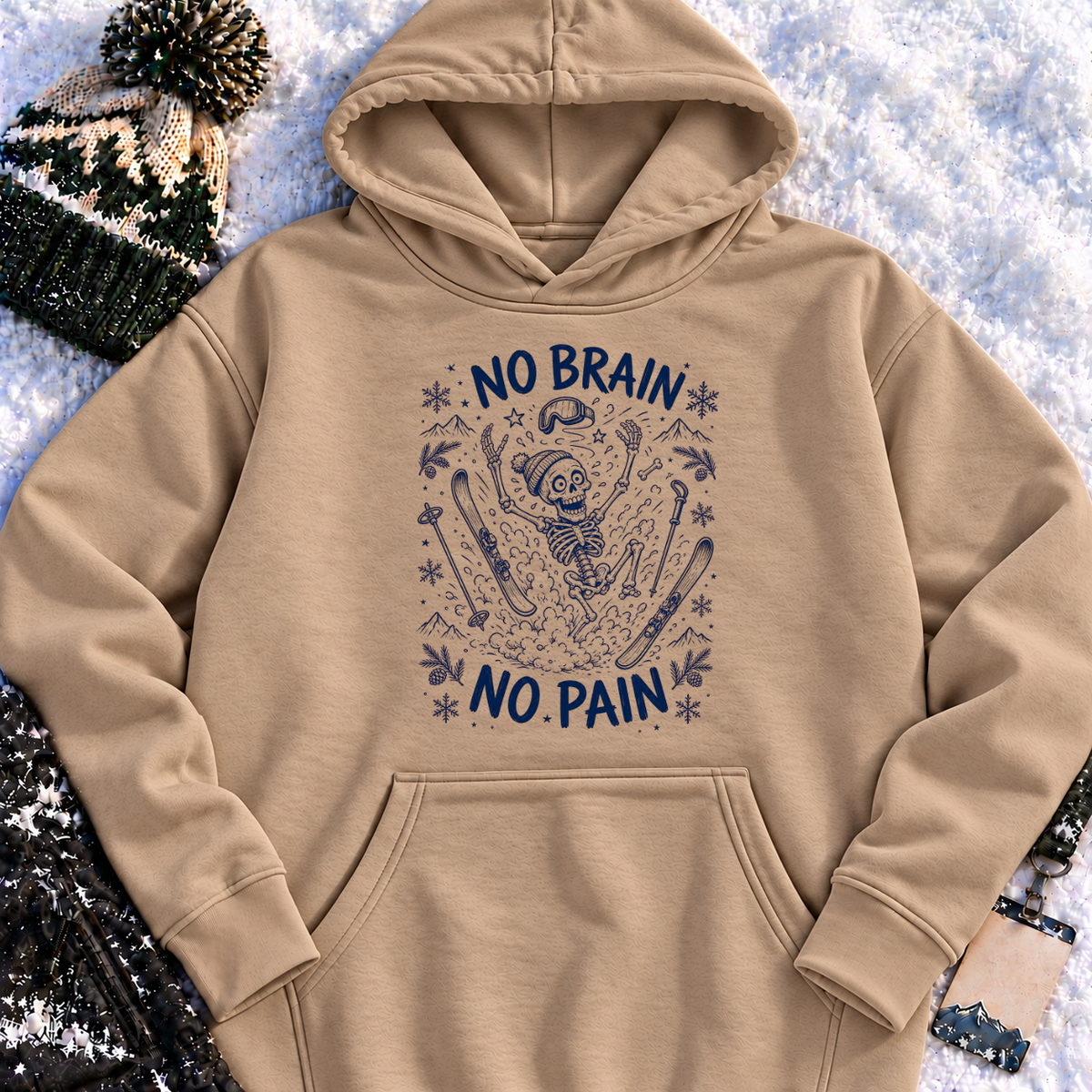 No Brain No Pain – Hoodie