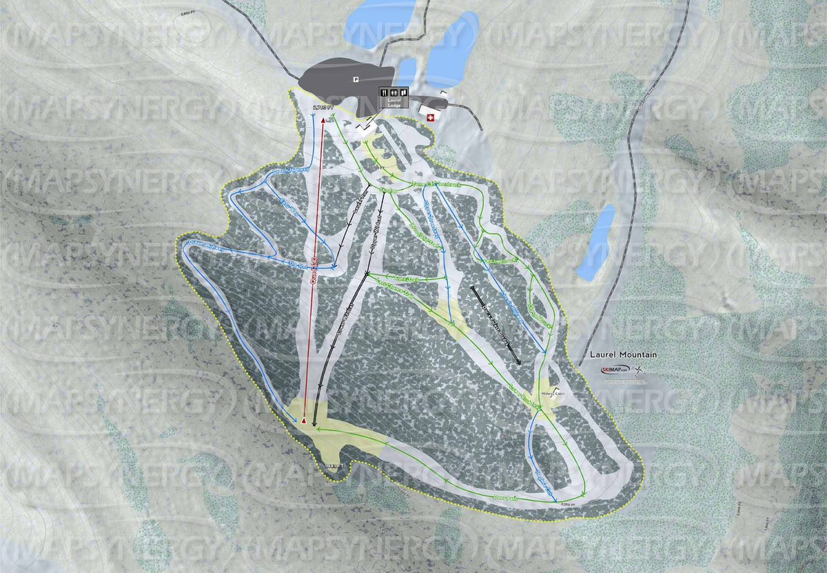 Laurel Mountain trail map