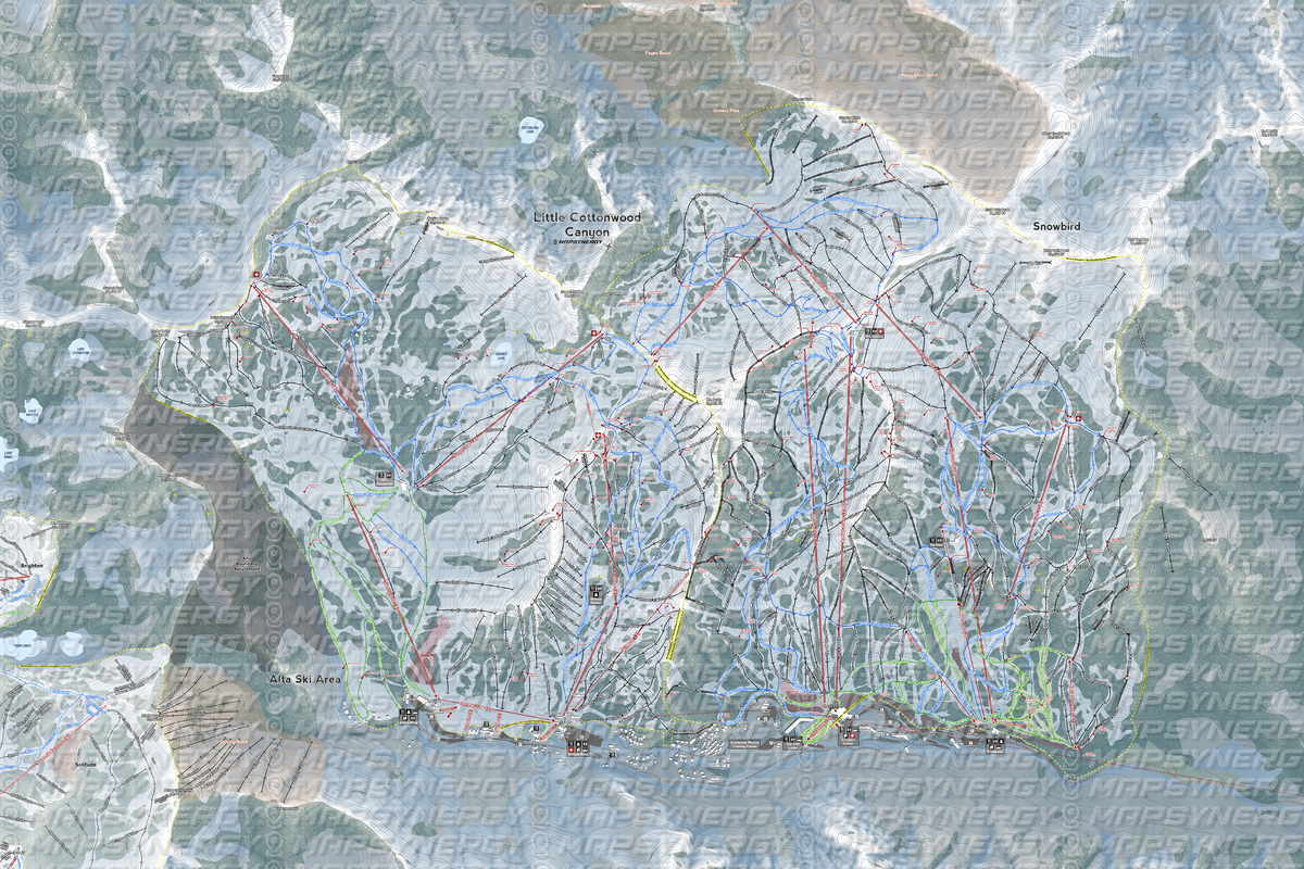 Little Cottonwood Canyon trail map