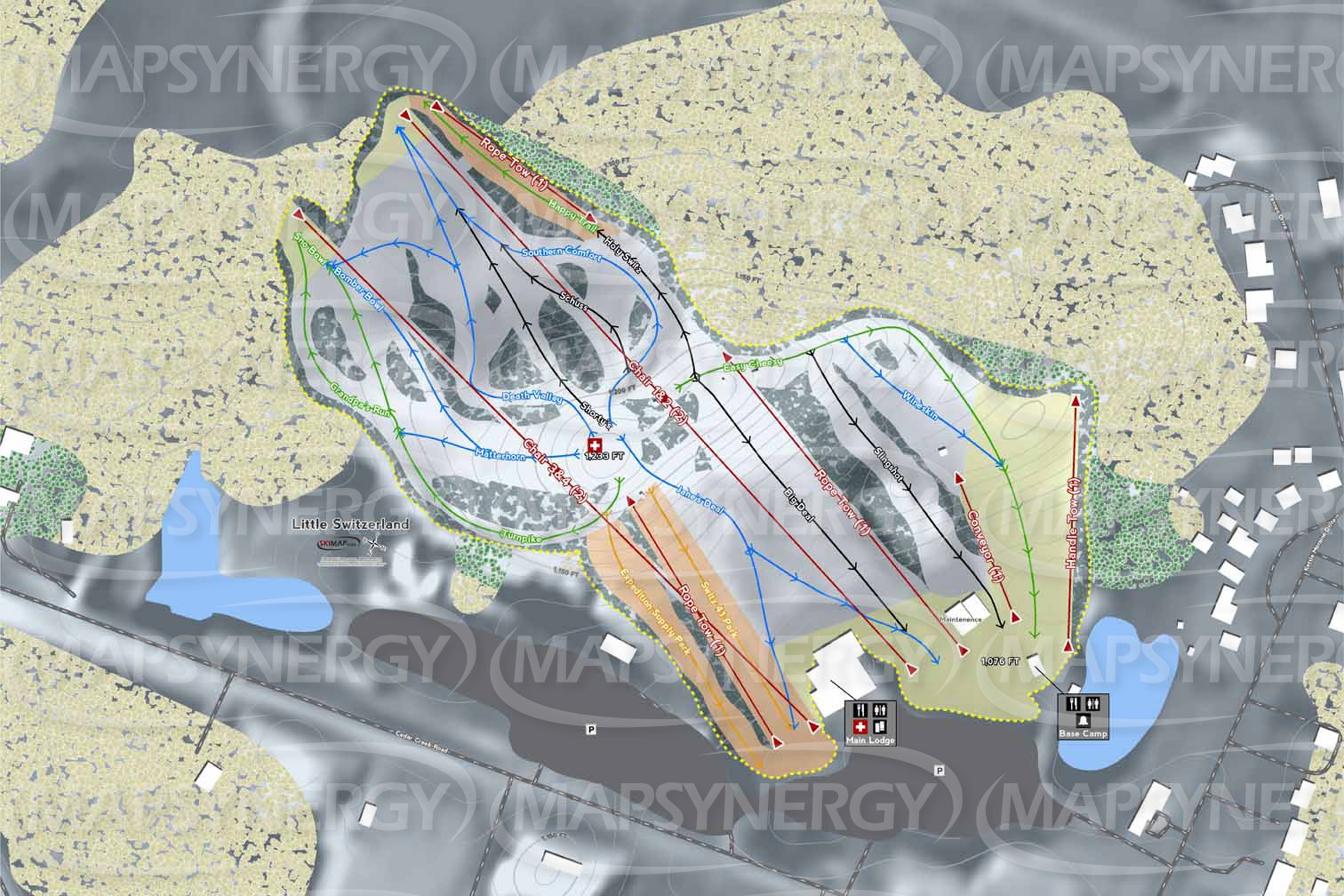 Little Switzerland trail map