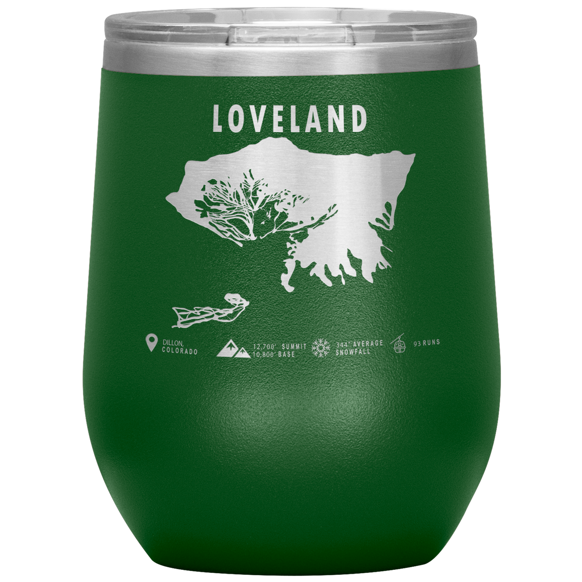 Loveland_Colorado_Ski_Trail_Map_Wine_12o_12oz_Wine_Tumbler_Green_Mockup.png
