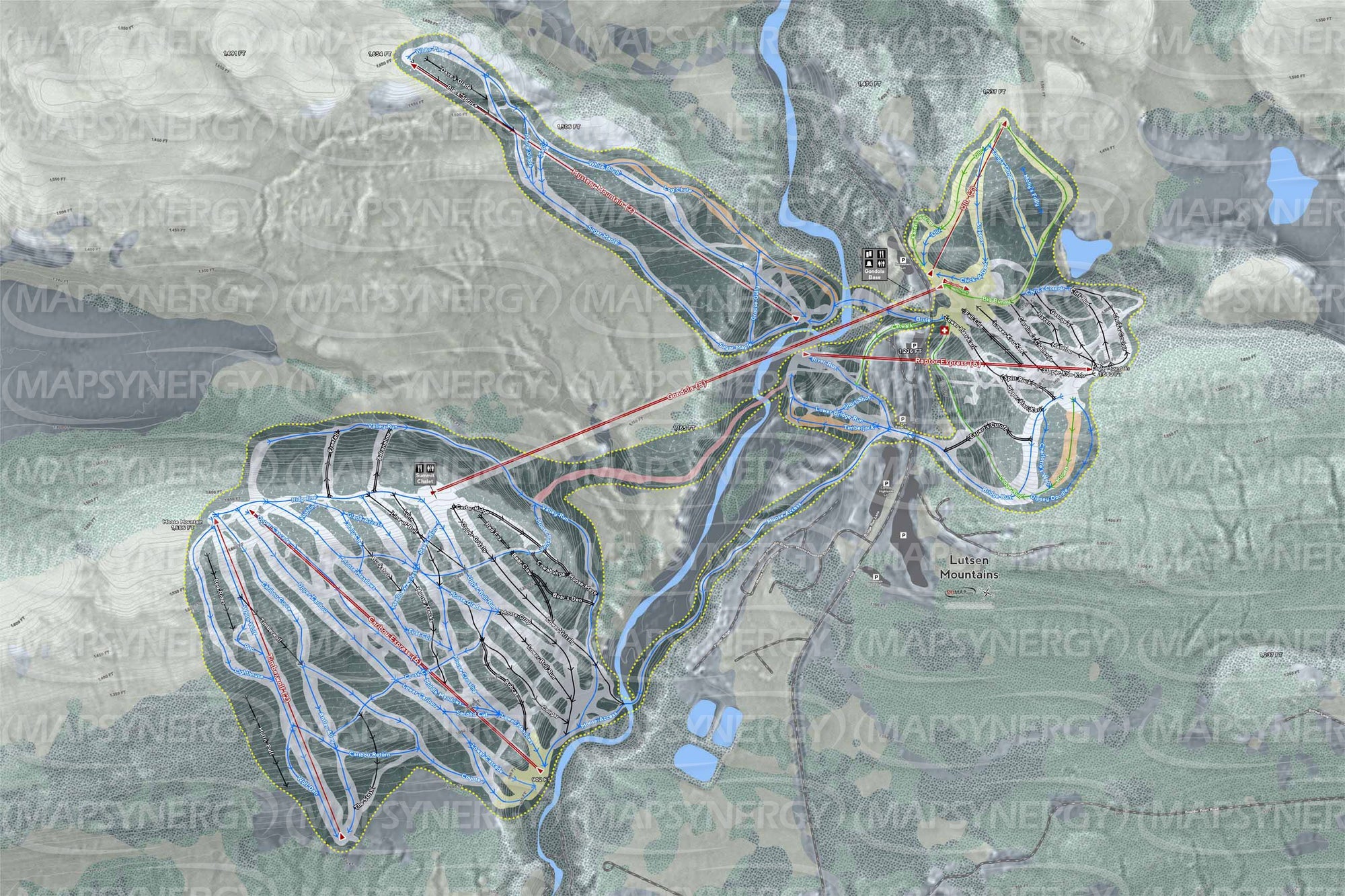 Lutsen Mountains trail map