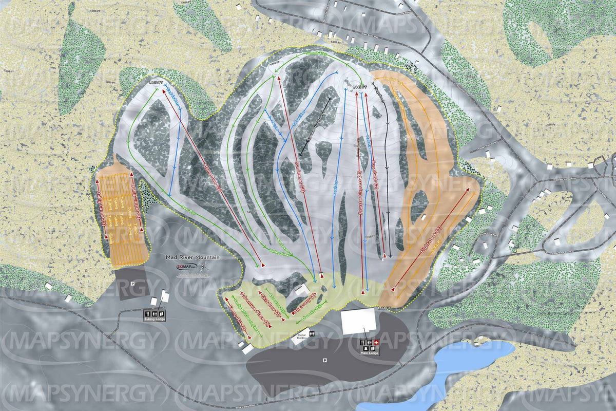 Mad River Mountain trail map