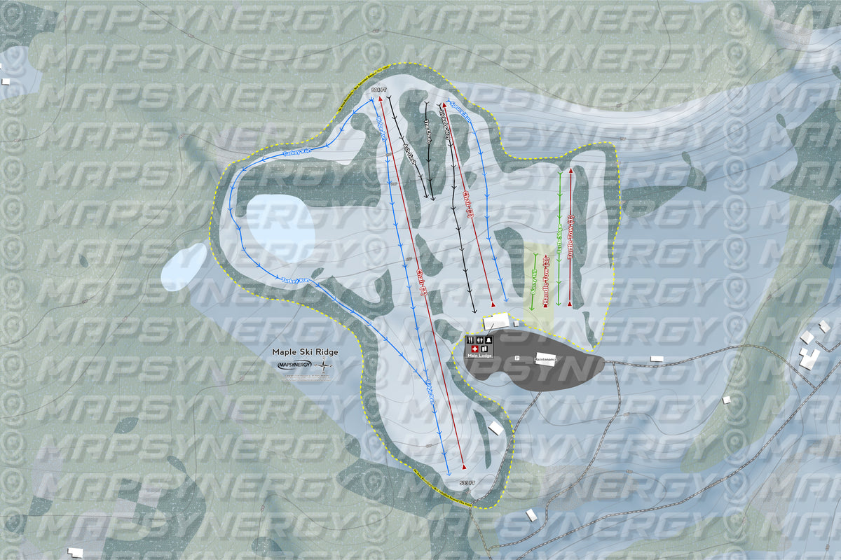 Maple Ski Ridge trail map