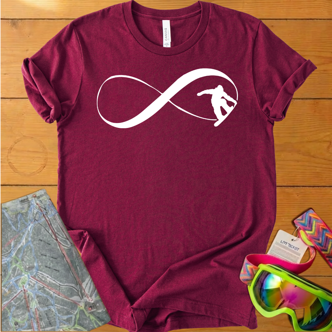 Infinite Snowboarding Adventure T-Shirt – Endless Ride