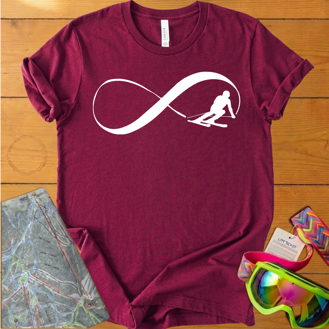 Infinite Skiing Adventure T-Shirt – Endless Ride
