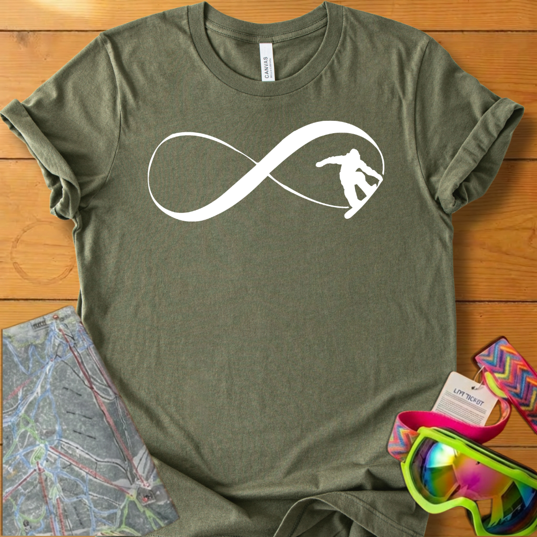 Infinite Snowboarding Adventure T-Shirt – Endless Ride