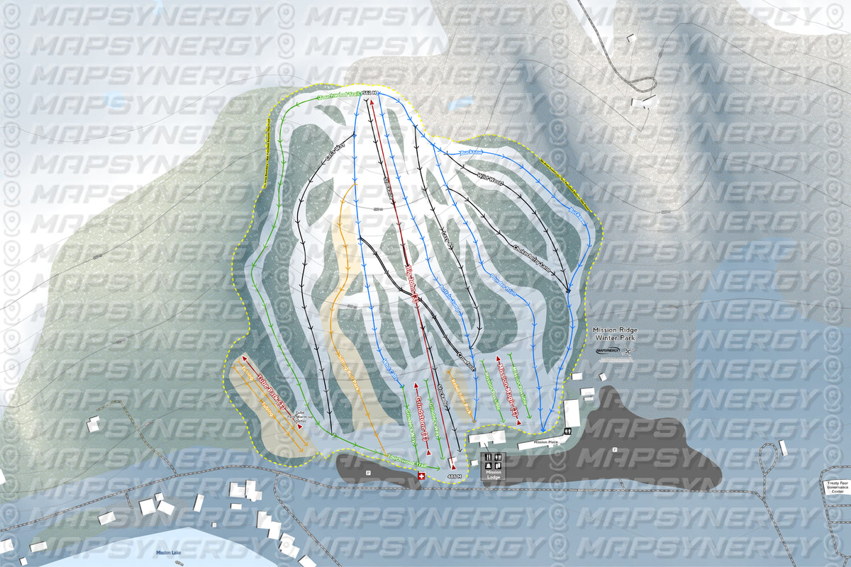 Mission Ridge Winter Park trail map