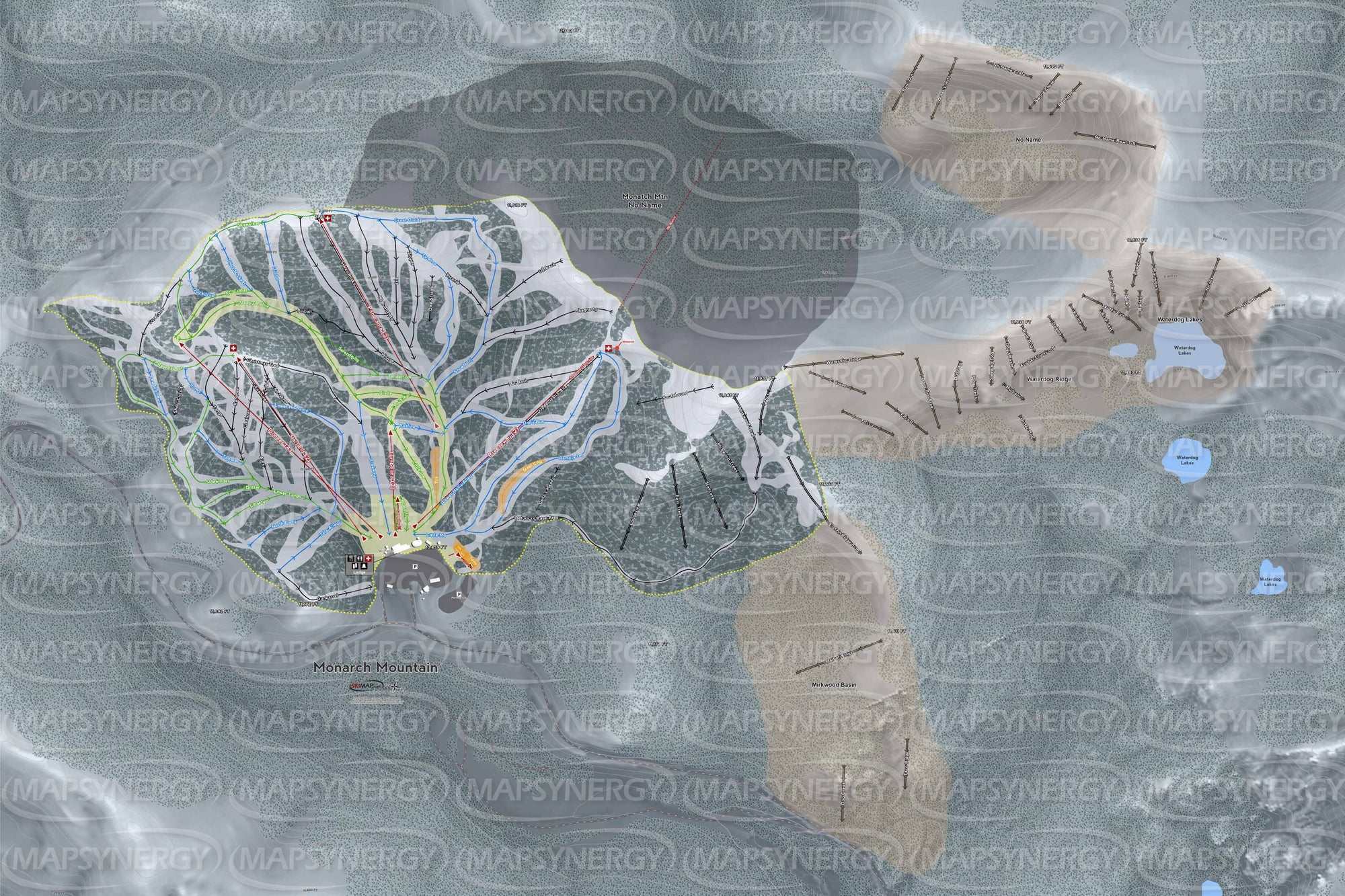 Monarch Mountain trail map