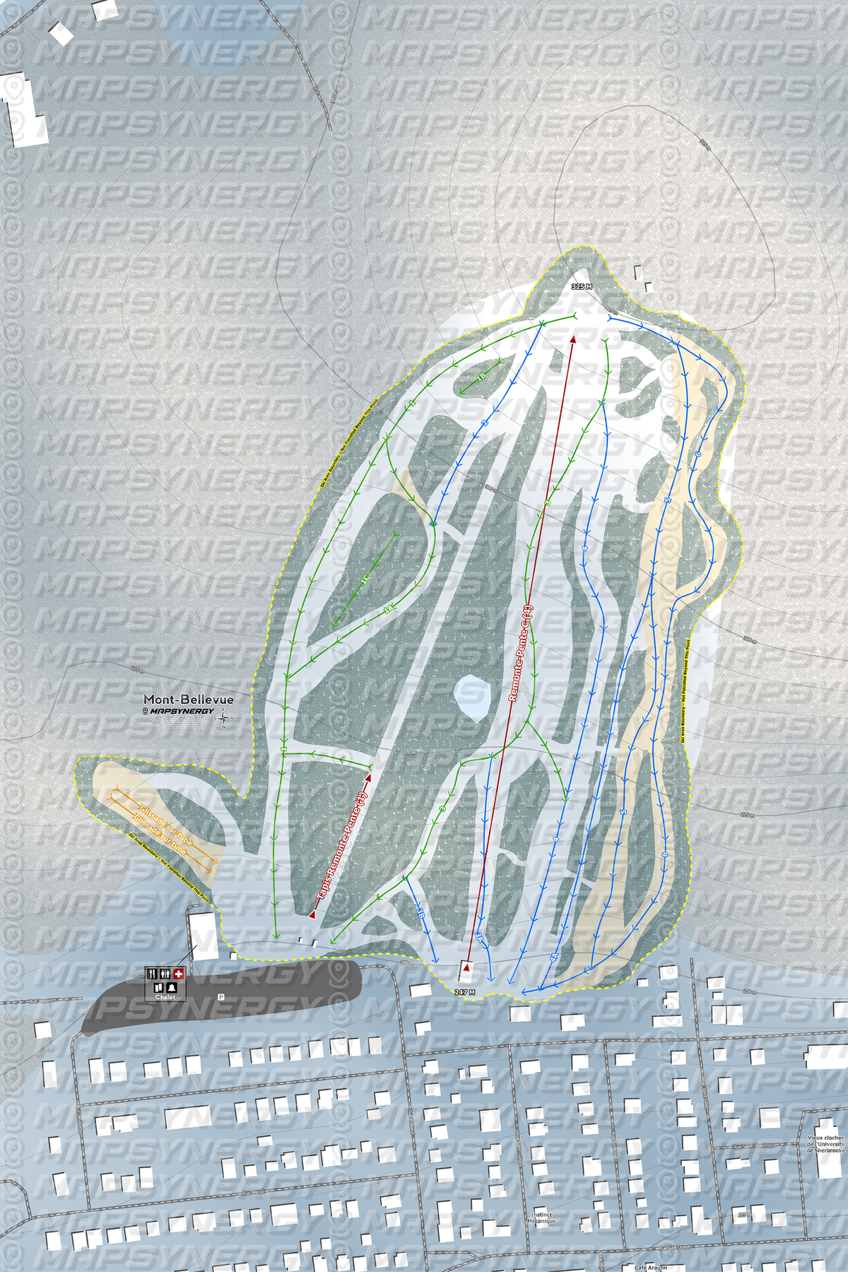 Mont-Bellevue trail map