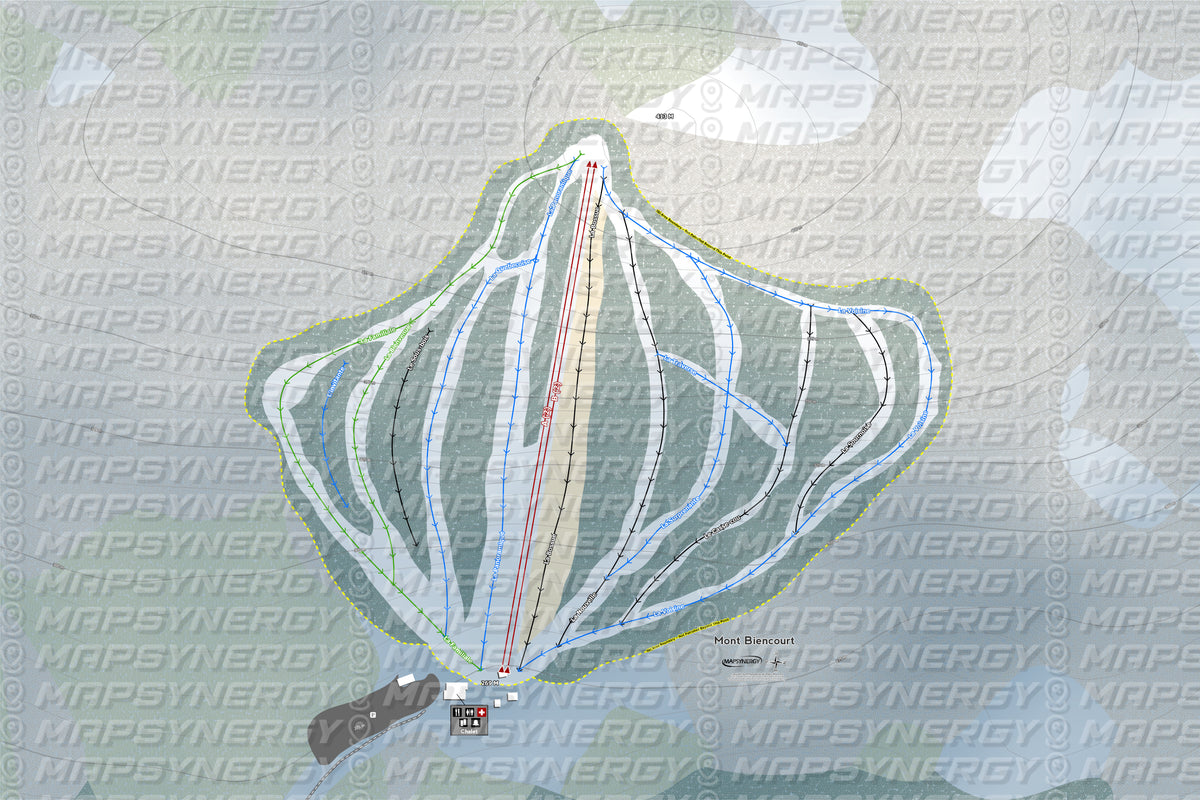 Mont Biencourt trail map