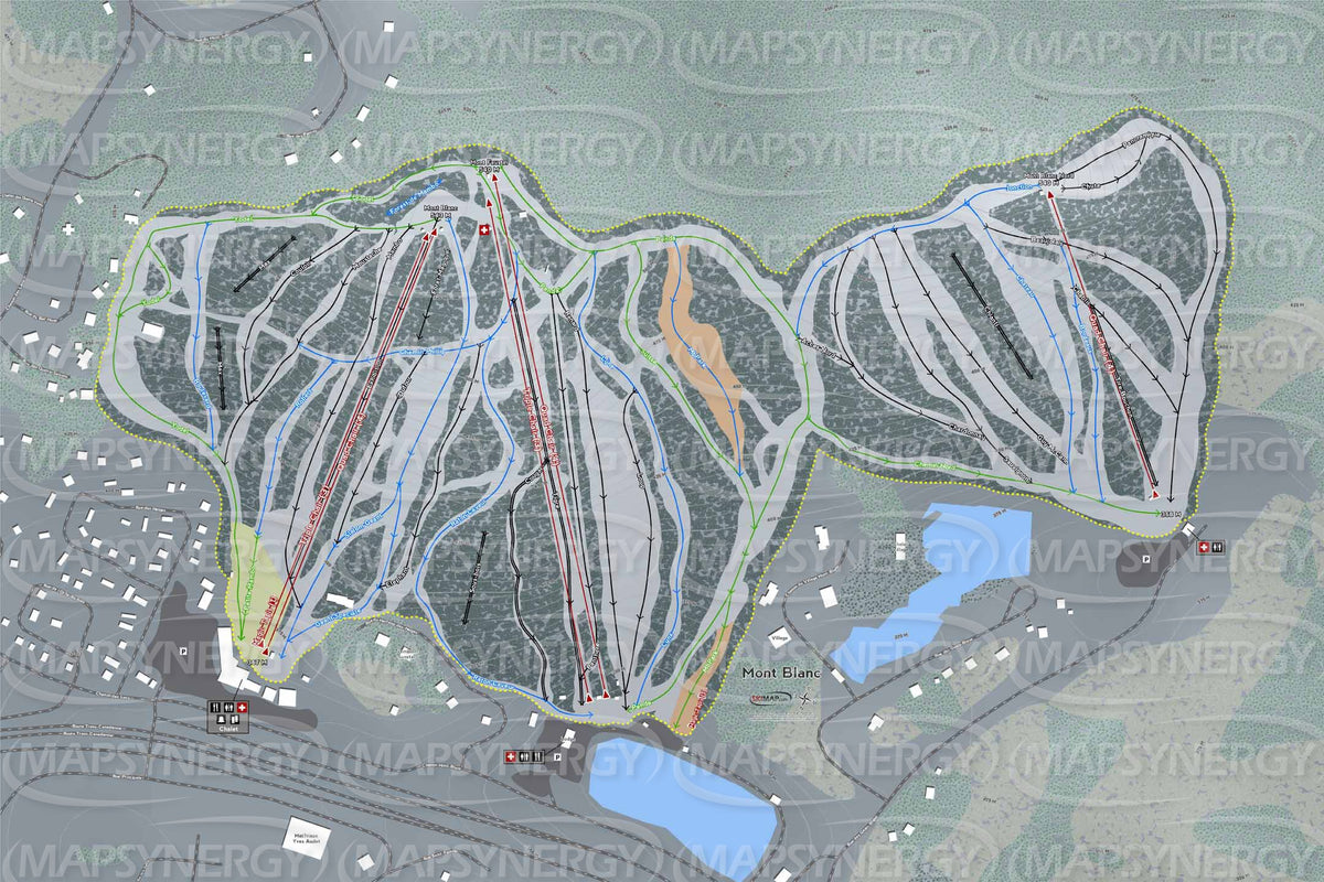 Mont Blanc trail map